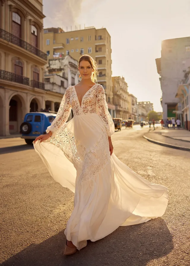 Hervé Paris Libre Langley robe de mariée fluide
