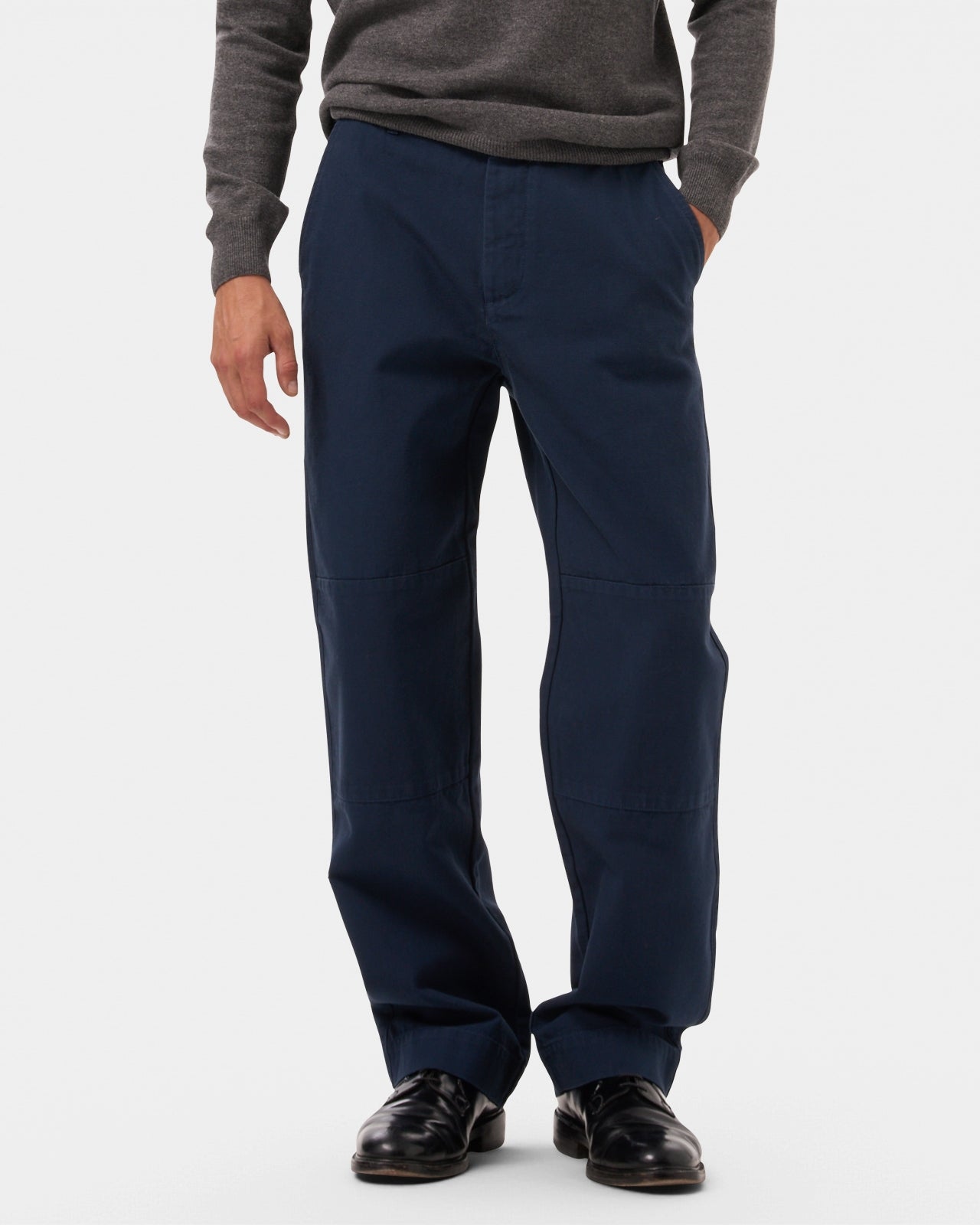 LAFAURIE GABIN Bleu de Minuit pantalon casual canevas coton