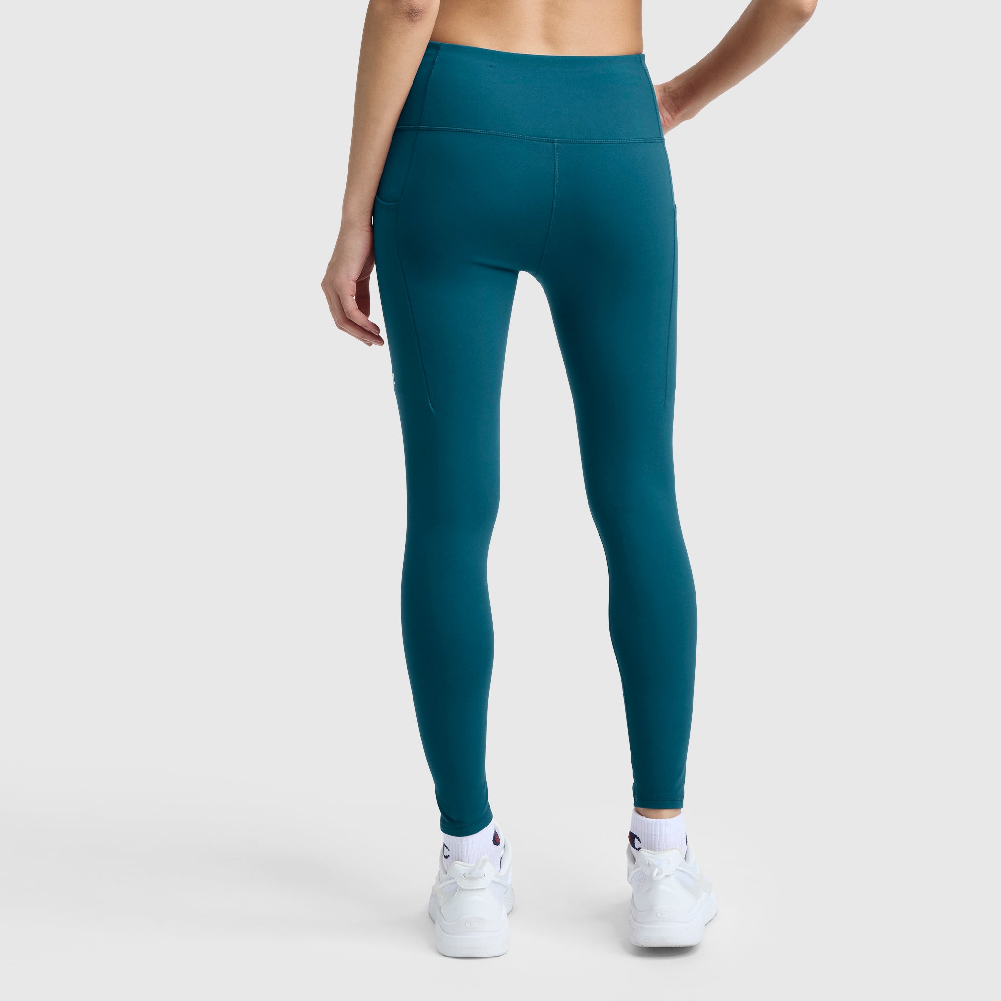 Champion Leggings C Logo legging vert Deep Teal poches