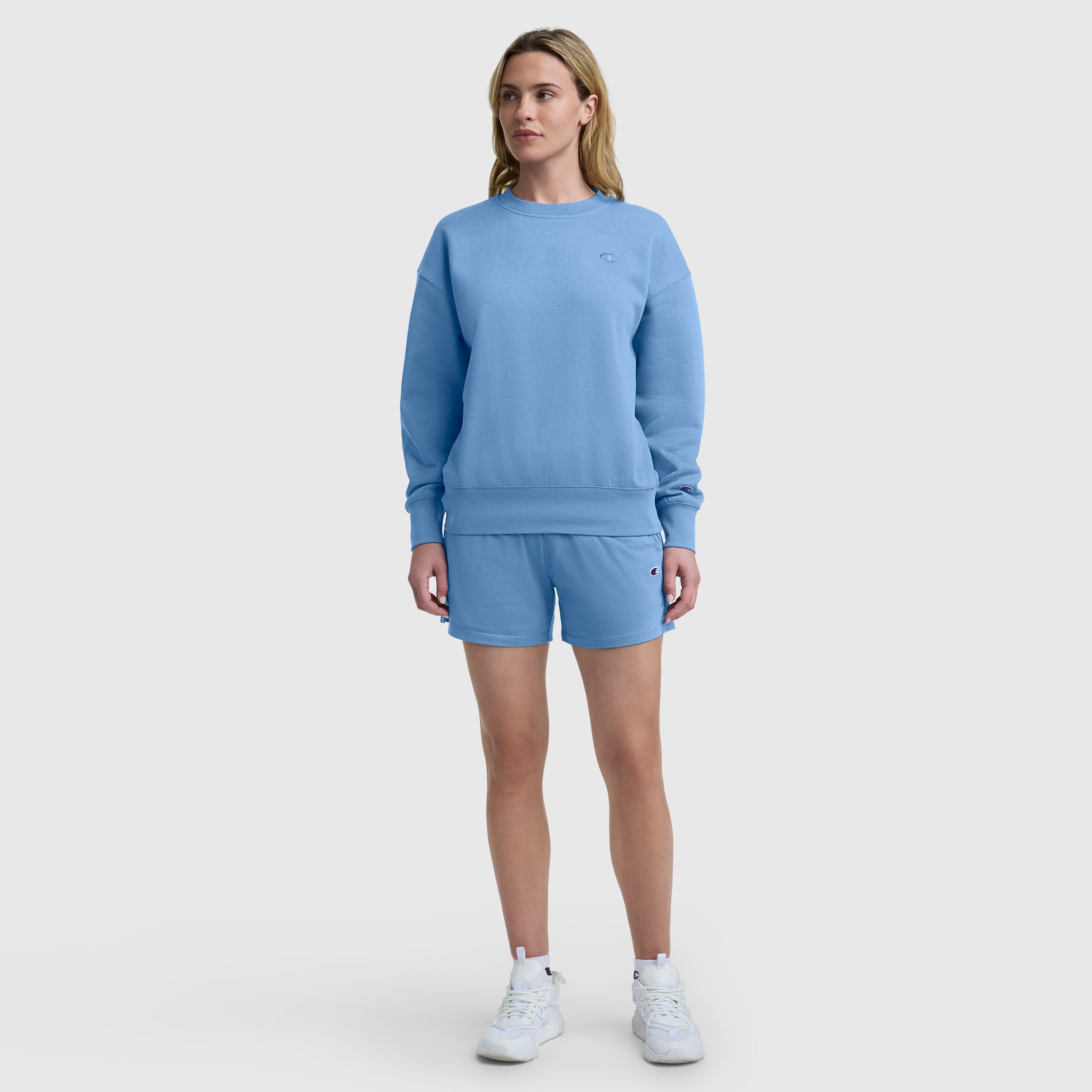 Champion Shorts 4" Lounge C Logo short bleu Riviera