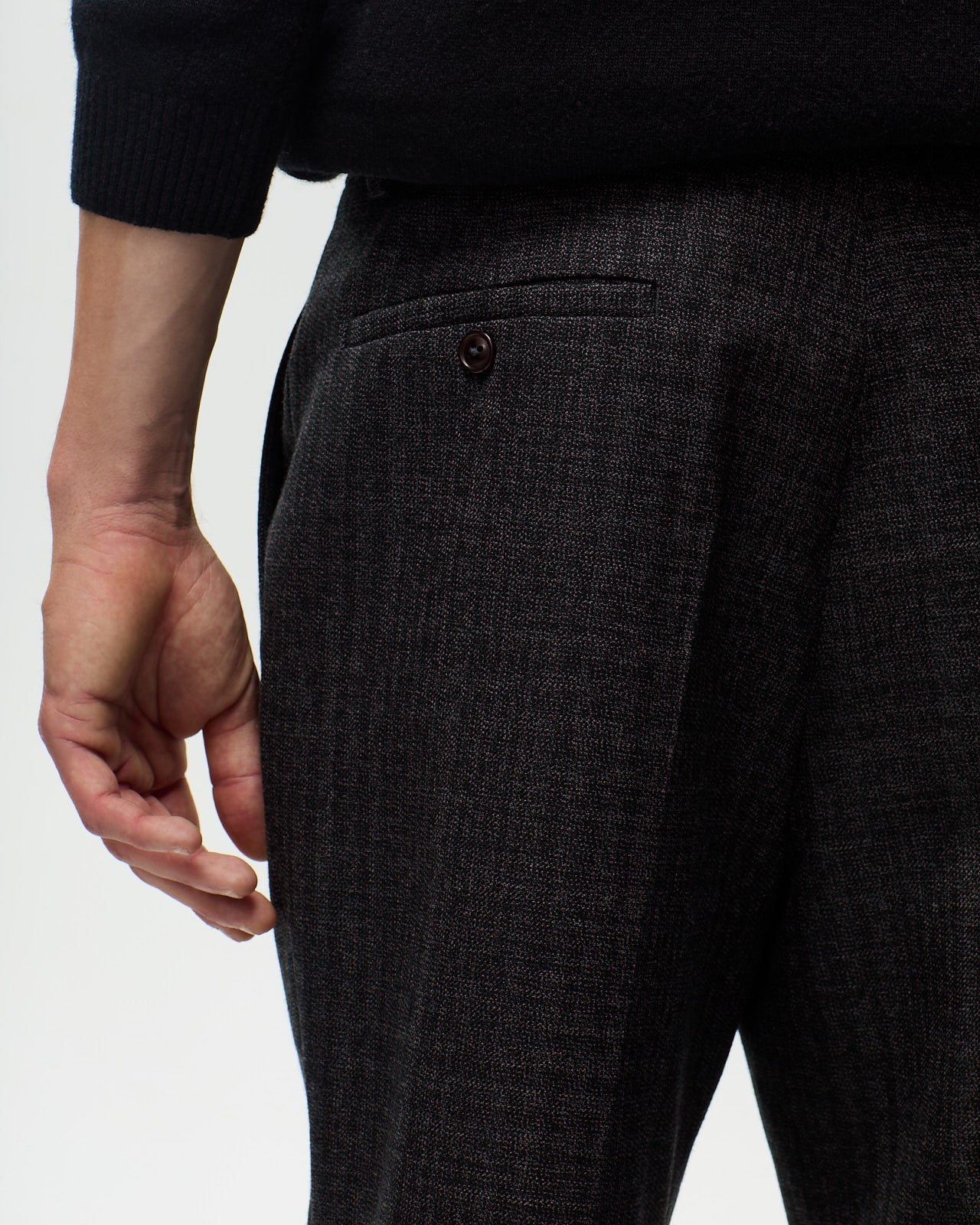 Lafaurie Sartre pantalon gris anthracite laine