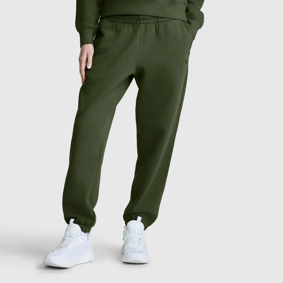 Champion Powerblend Oversized Sweatpants C Logo jogging vert molleton