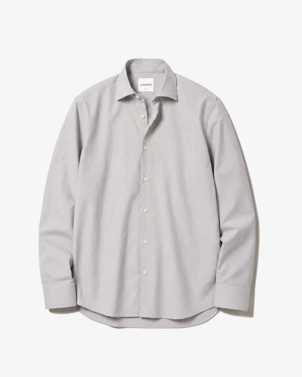 LAFAURIE DAUPHINE chemise azur écru coton bio rayée