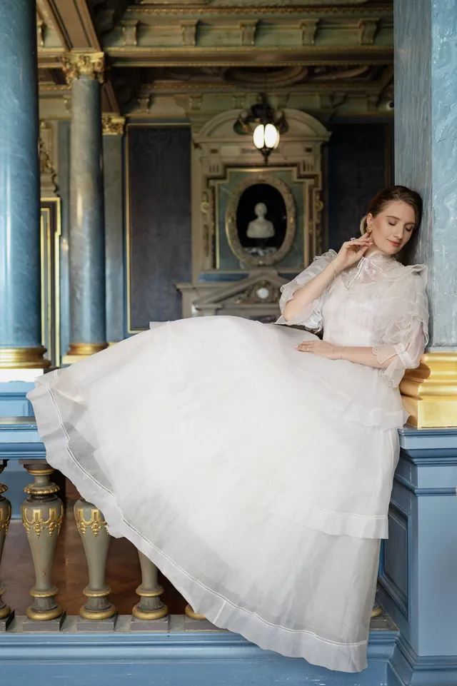 Solène Gisèle La mariée robe Prudence tulle ivoire