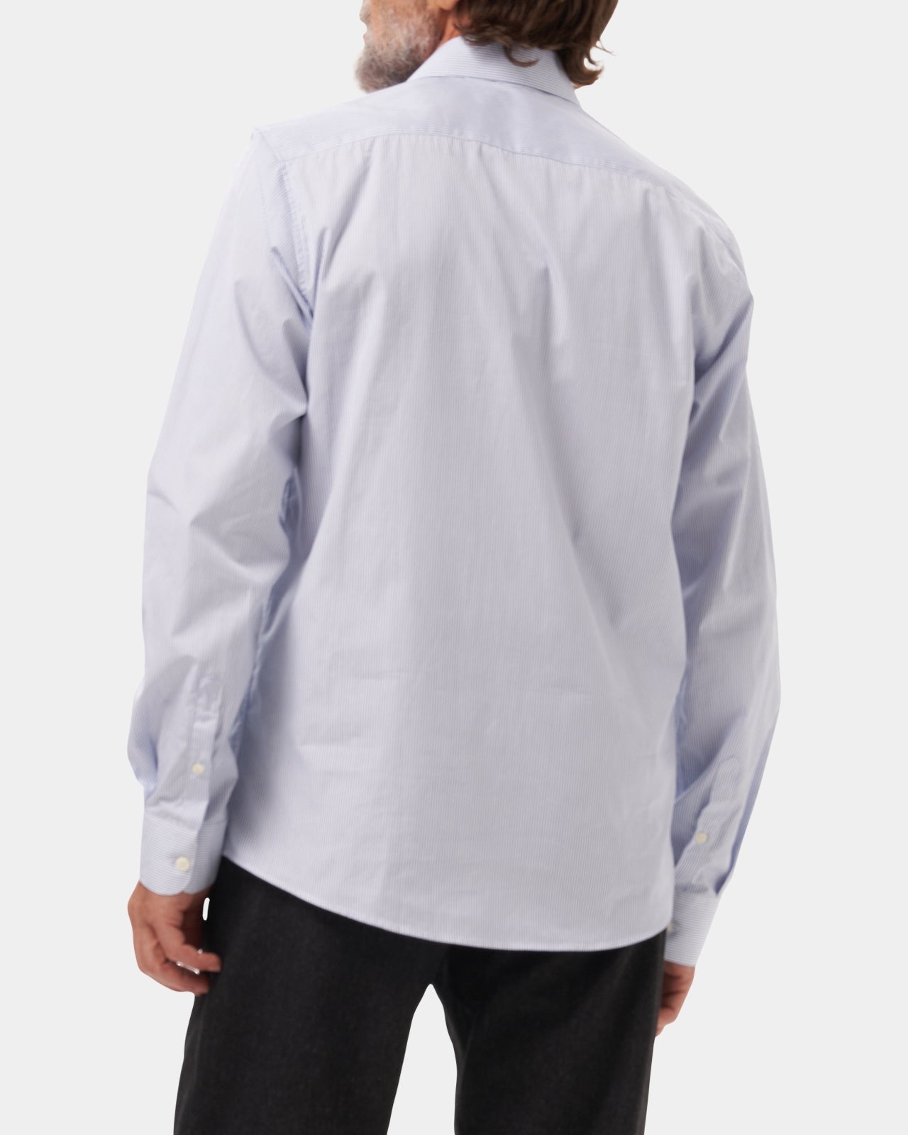 LAFAURIE LUTECE chemise blanc navy rayée coton