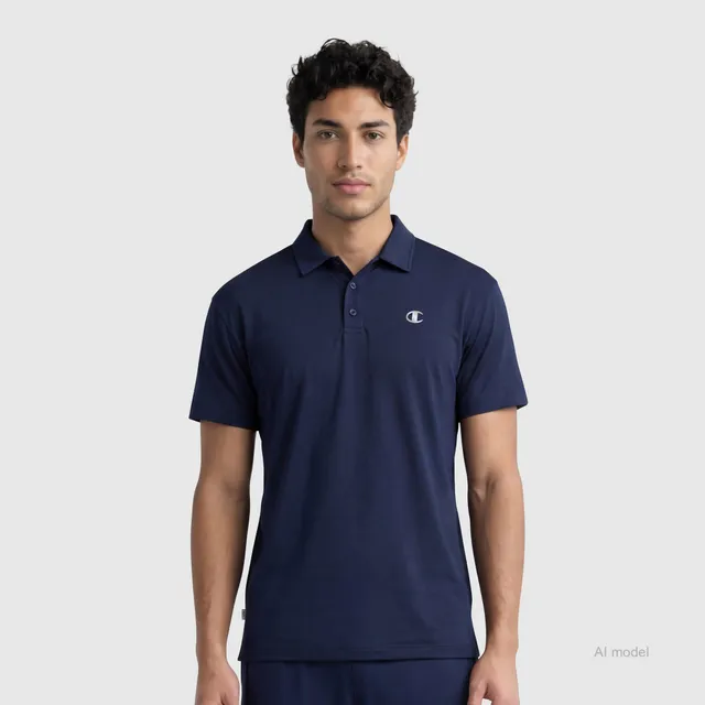 Champion Sport Polo C Logo polo homme Deep Navy stretch