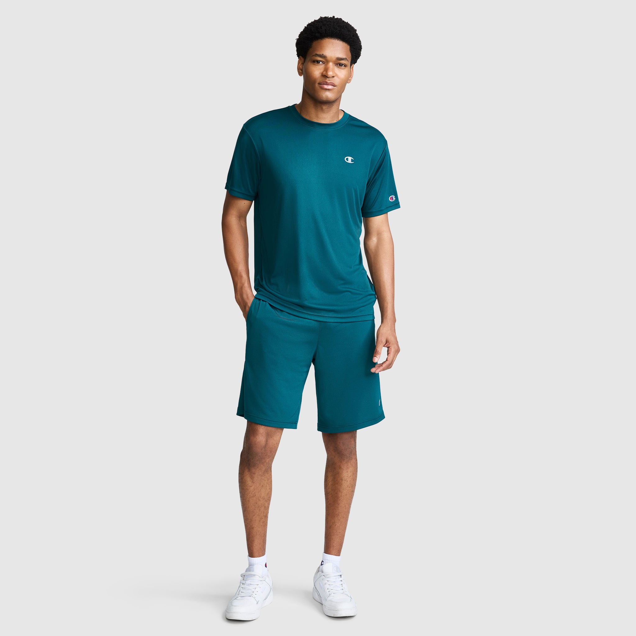 Champion 10 Moisture Wicking Short Deep Teal M
