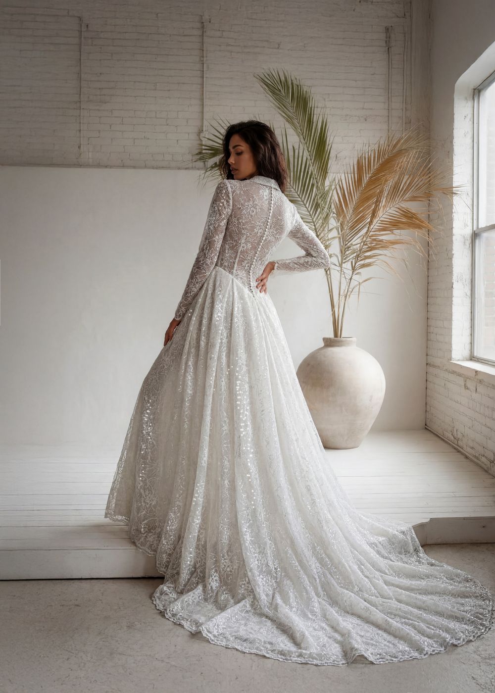 Hervé Paris Promise Paola robe de mariée blanche longue