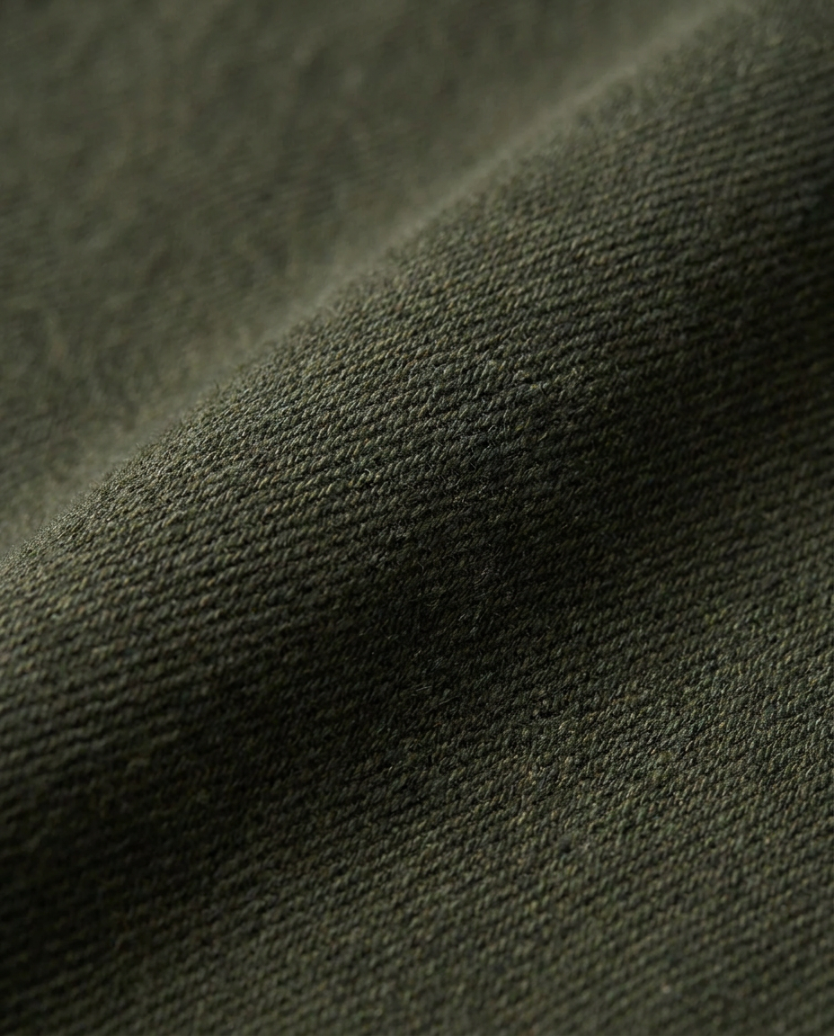 Lafaurie Brady jean droit denim kaki régiment coton