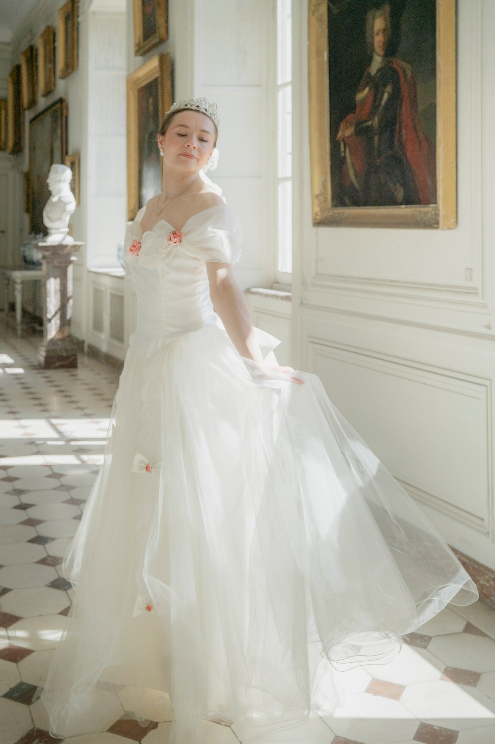 Solène Gisèle La mariée robe Éliane ivoire tulle 36/38