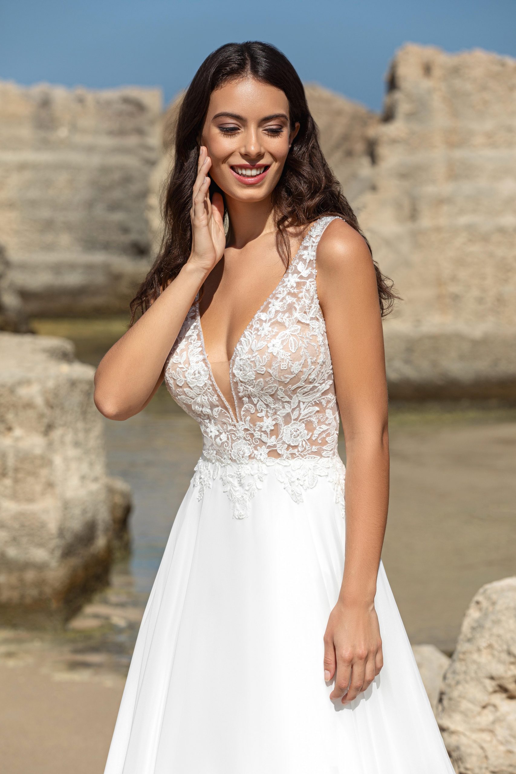 Le Jour de Notre Oui Robes de mariée ANNA robe satin sirène