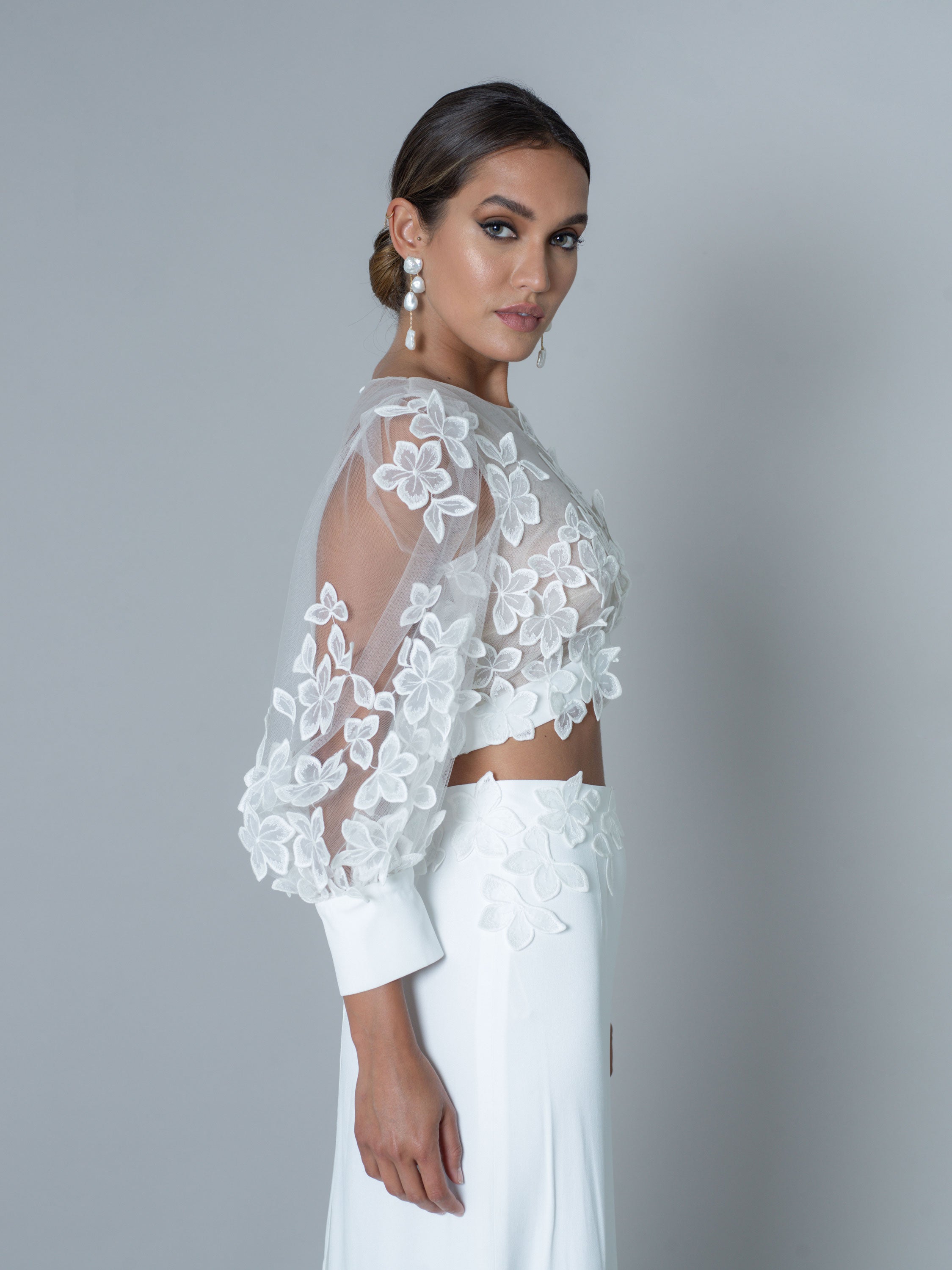 Rime Arodaky Bridal Amber Beverly robe de mariée crêpe