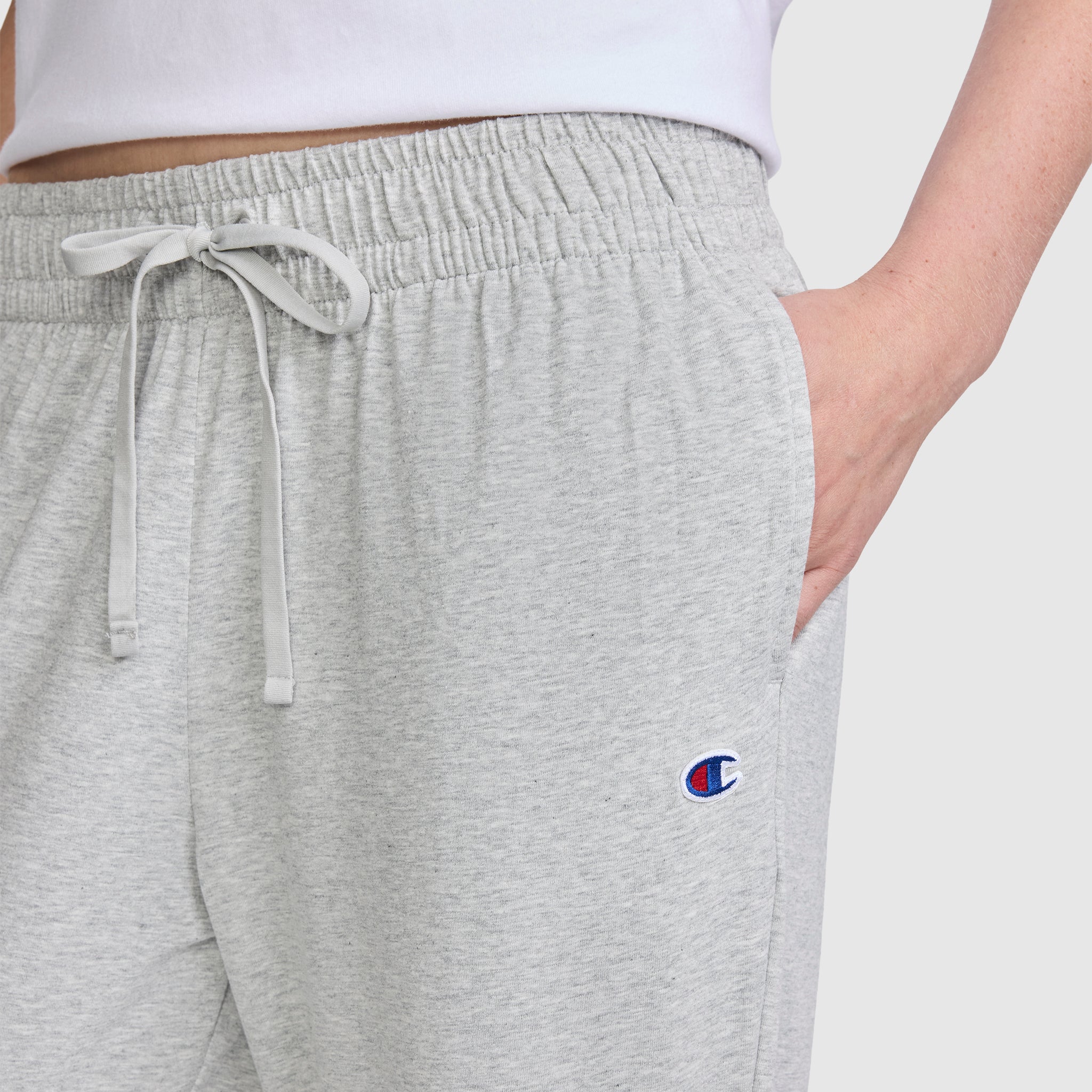 Champion Pants Lightweight pantalon jogging gris coton taille élastique