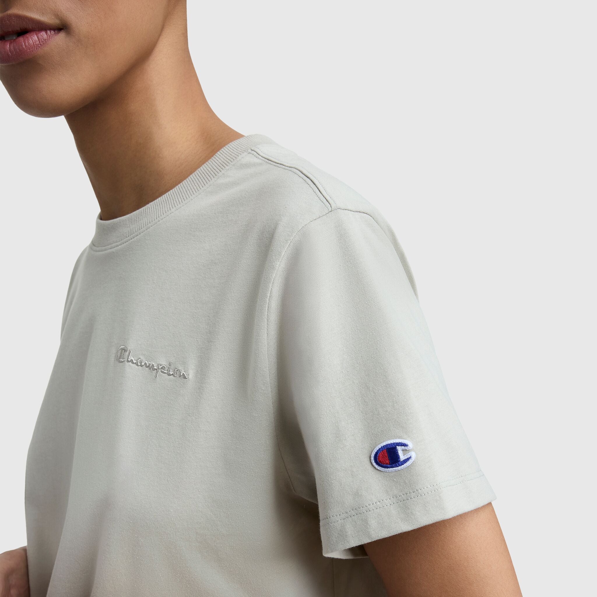 Champion Classic Script T-shirt beige coton col rond