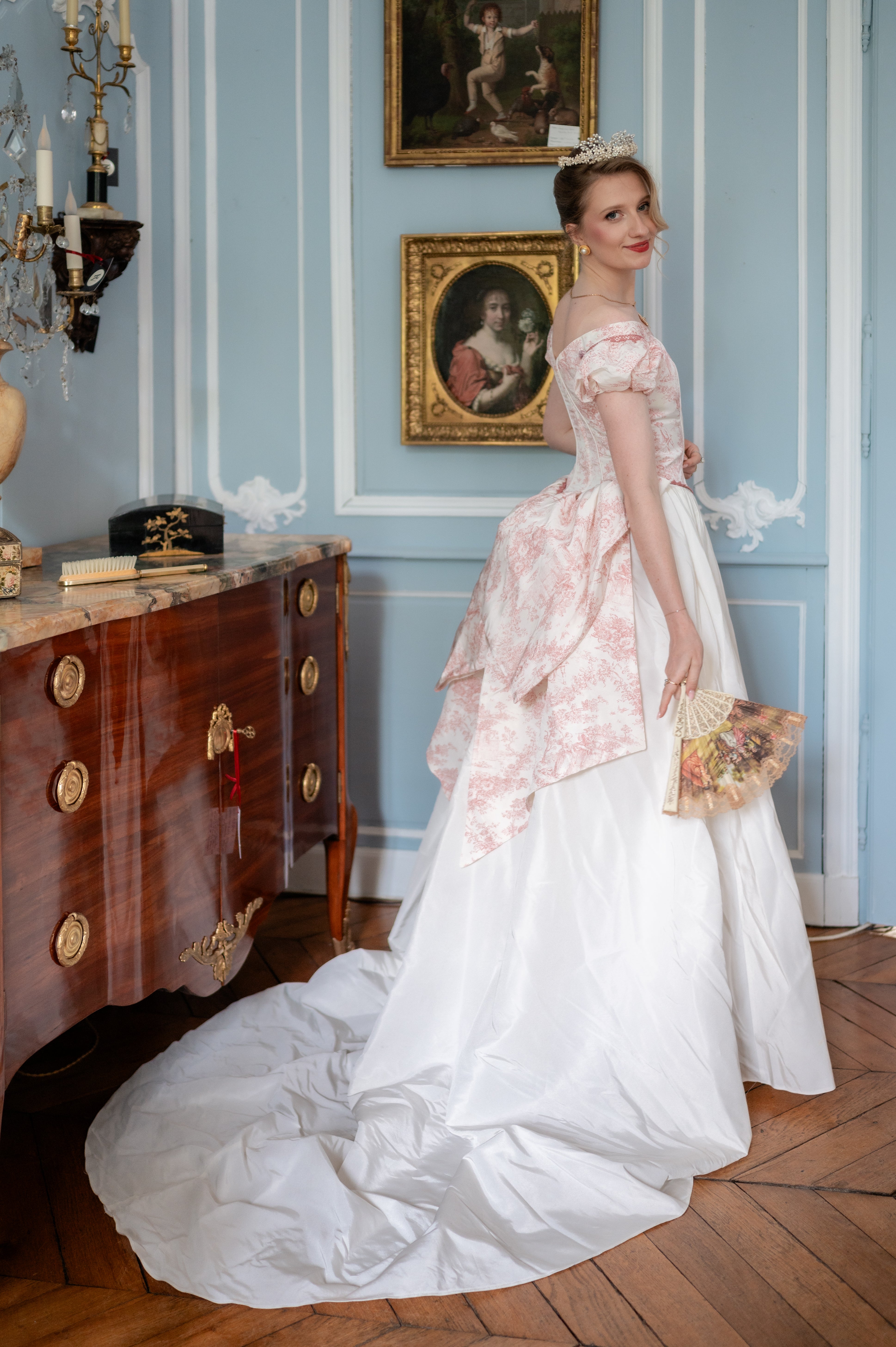 Solène Gisèle La mariée Robe Joséphine toile de Jouy 36