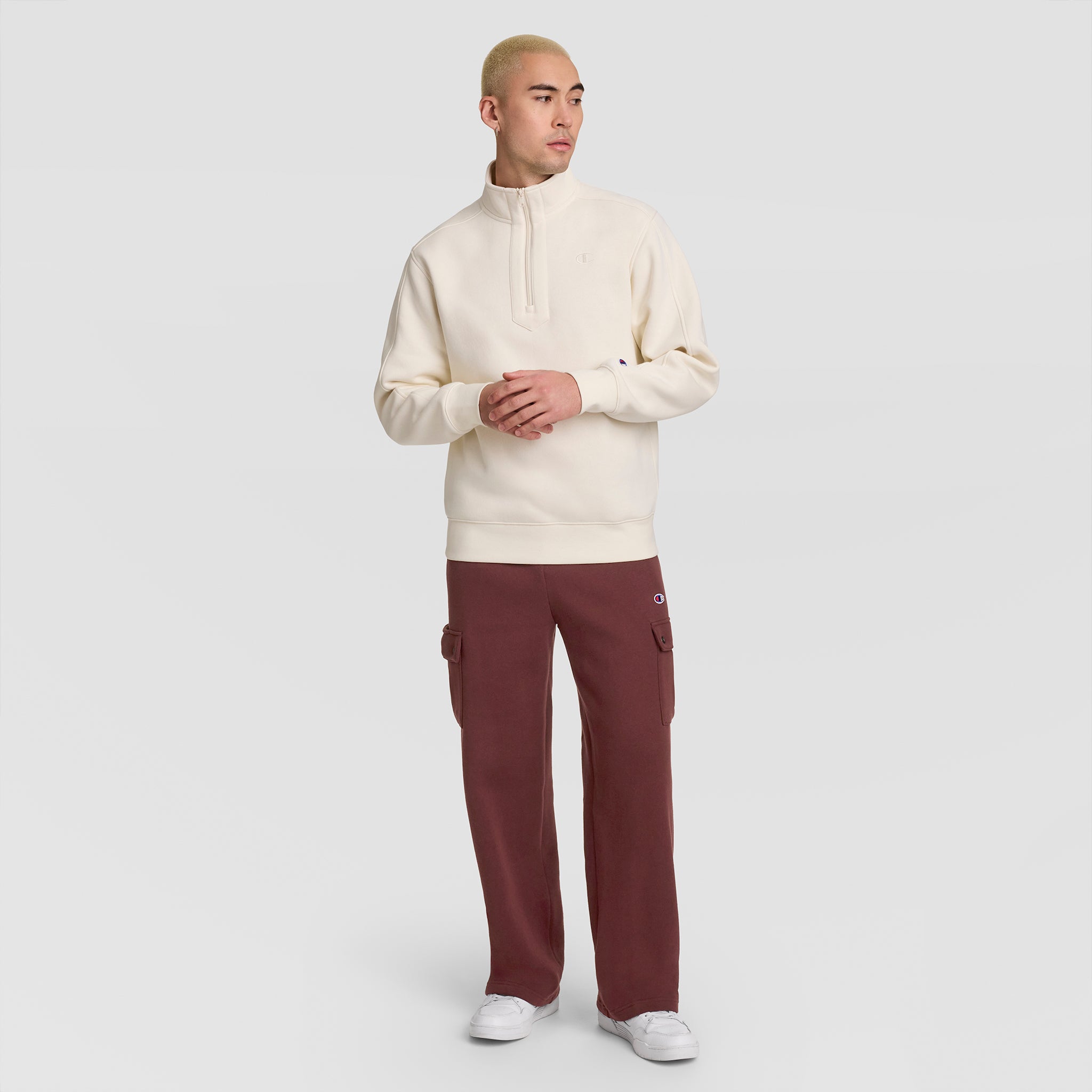 Champion Pants Fleece Cargo Pant C Logo pantalon marron