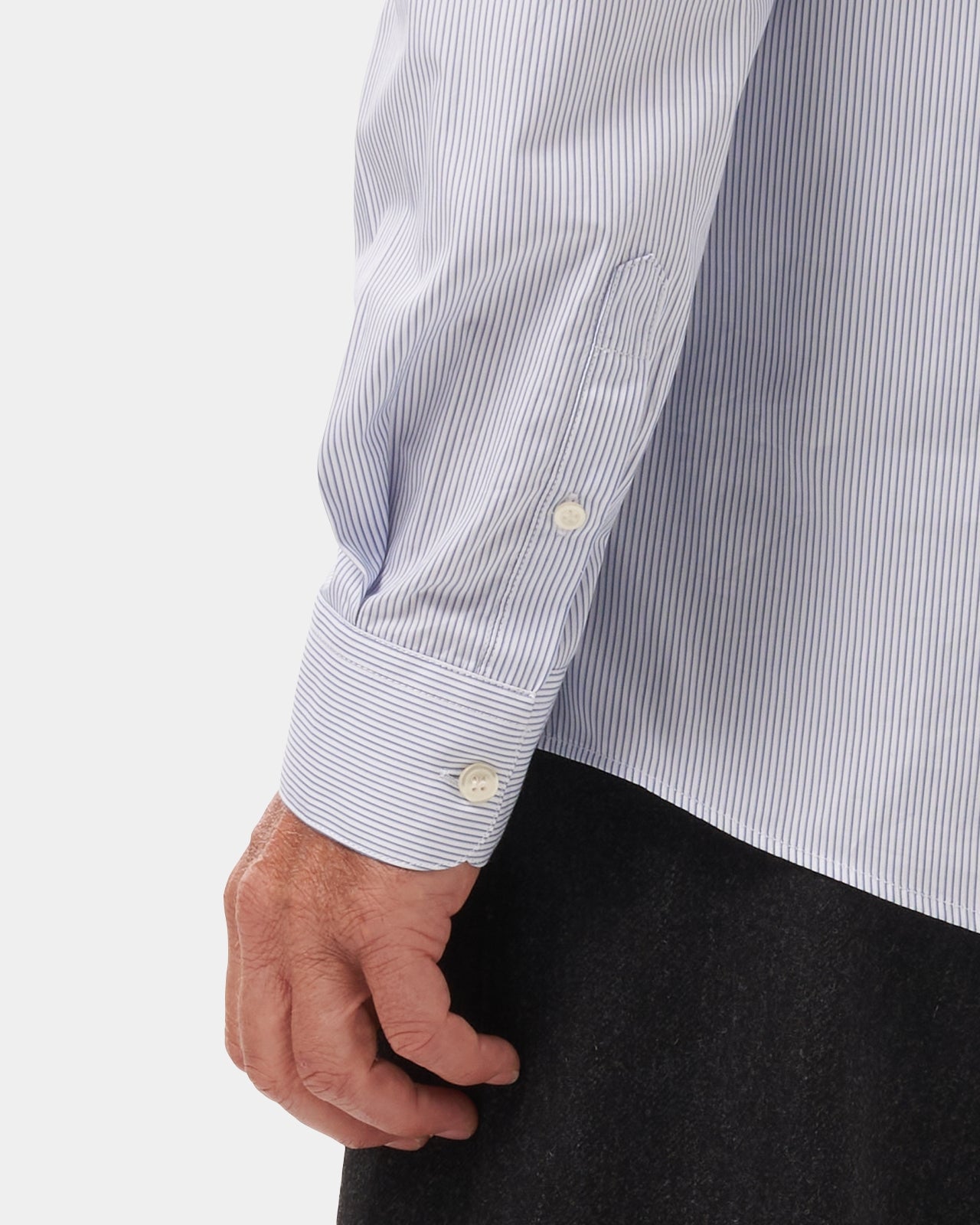 LAFAURIE LUTECE chemise blanc navy rayée coton