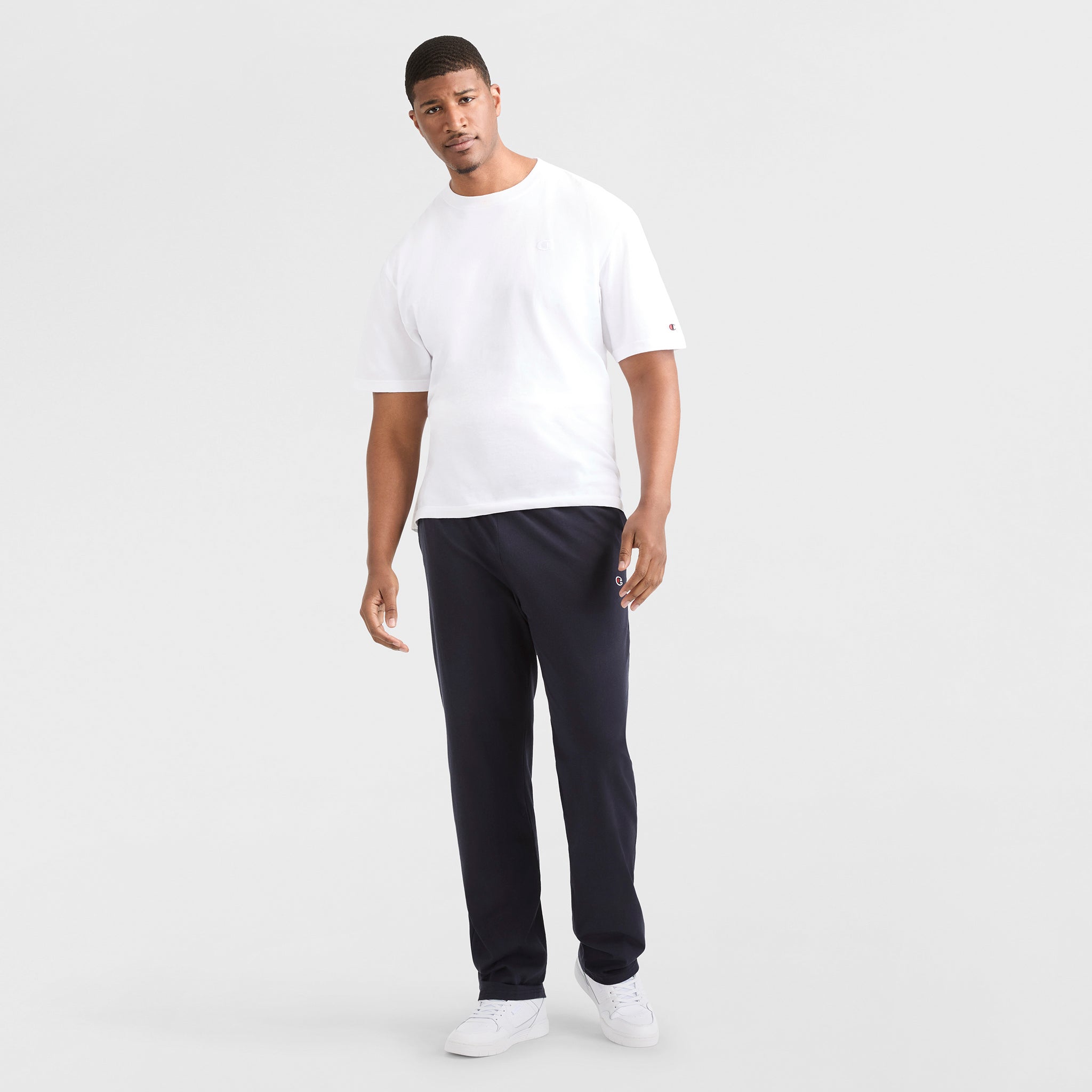 Champion Pants Pantalon Lounge Bleu Marine Coton Big Tall
