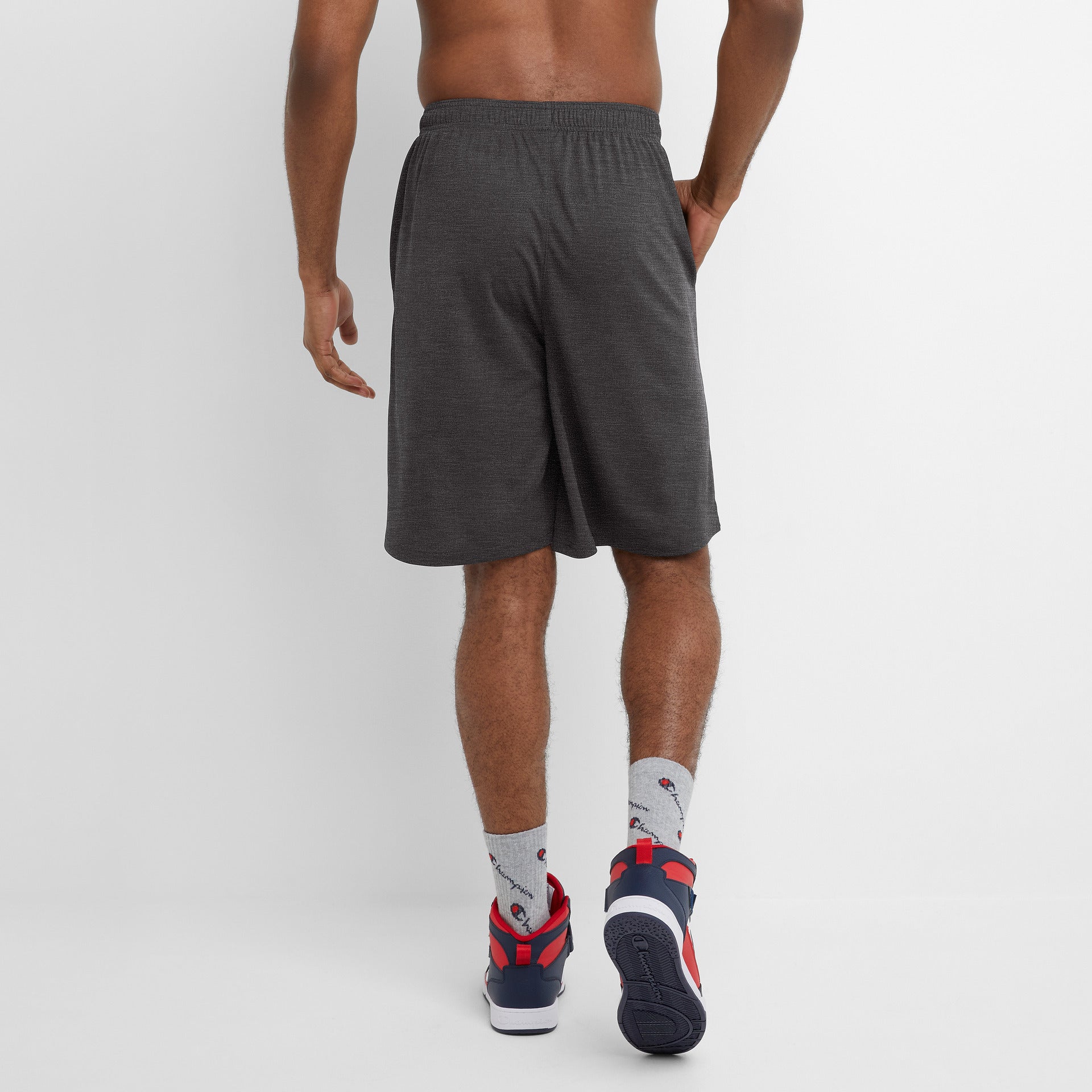 Champion 10" Moisture Wicking short Big Tall Granite Grey