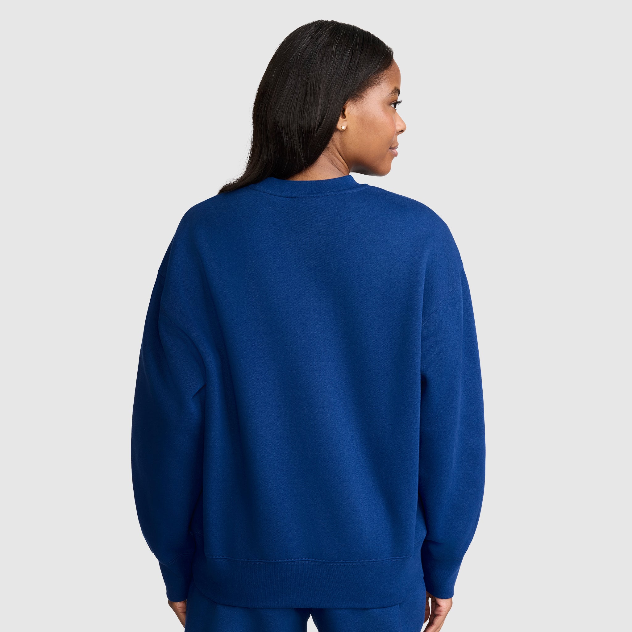 Champion Powerblend Crewneck Script Logo sweat Blue Depths