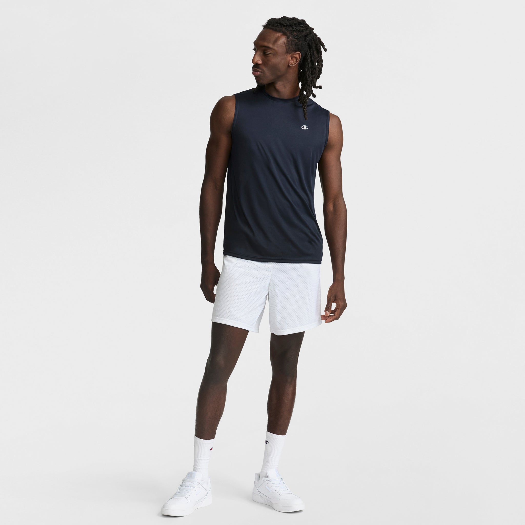 Champion Sport Muscle Tank débardeur homme bleu marine respirant