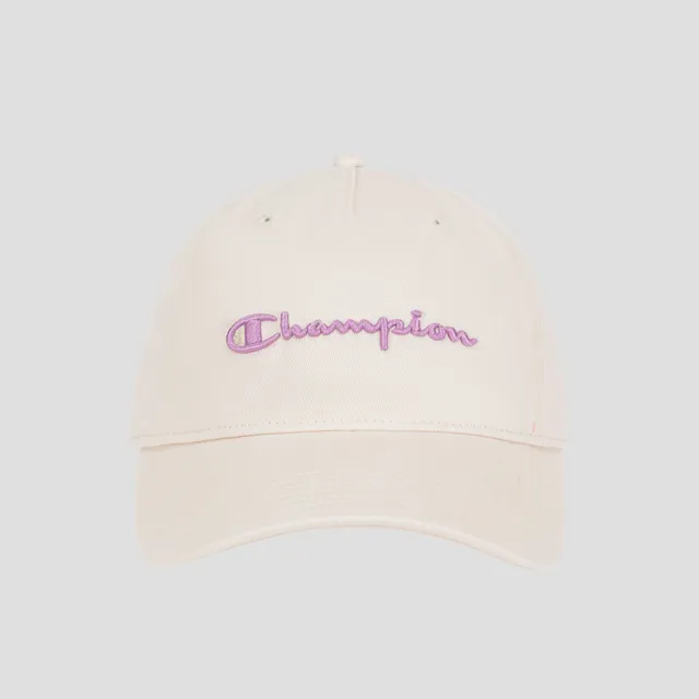 Champion Script Embroidery Adjustable Cap casquette rose ivoire
