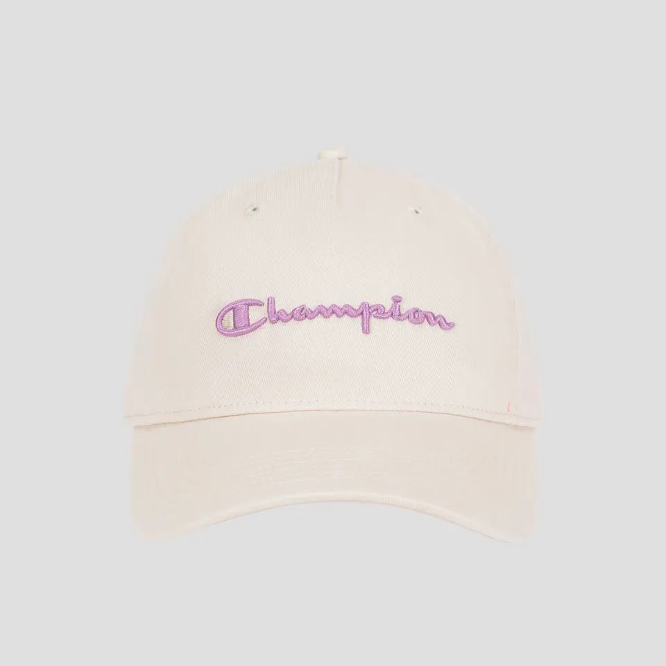 Champion Script Embroidery Adjustable Cap casquette rose ivoire