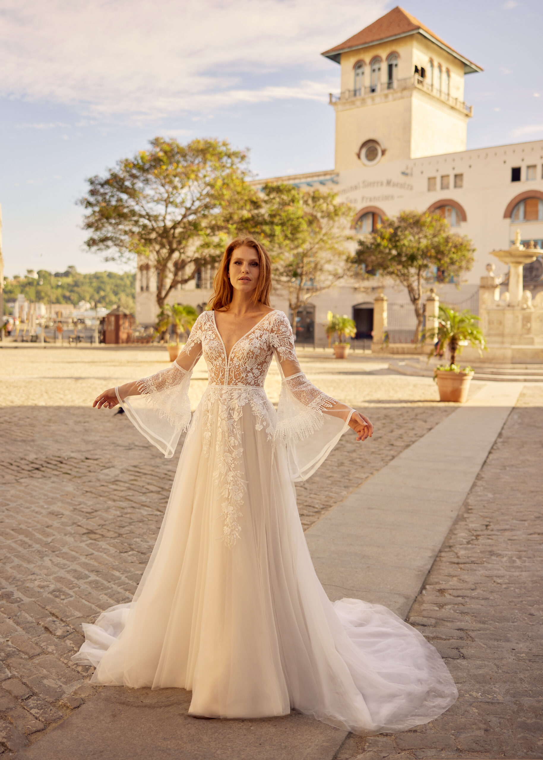 Hervé Paris Libre Lola robe de mariée ivoire légère