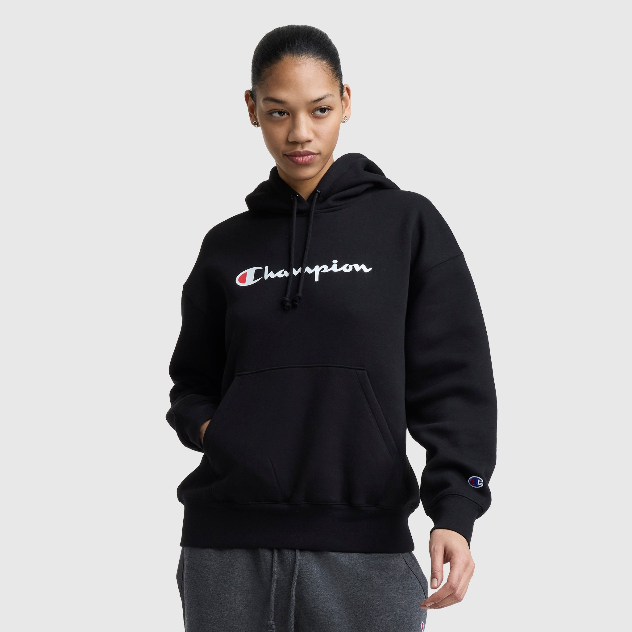Champion Powerblend Relaxed Hoodie sweat noir Black