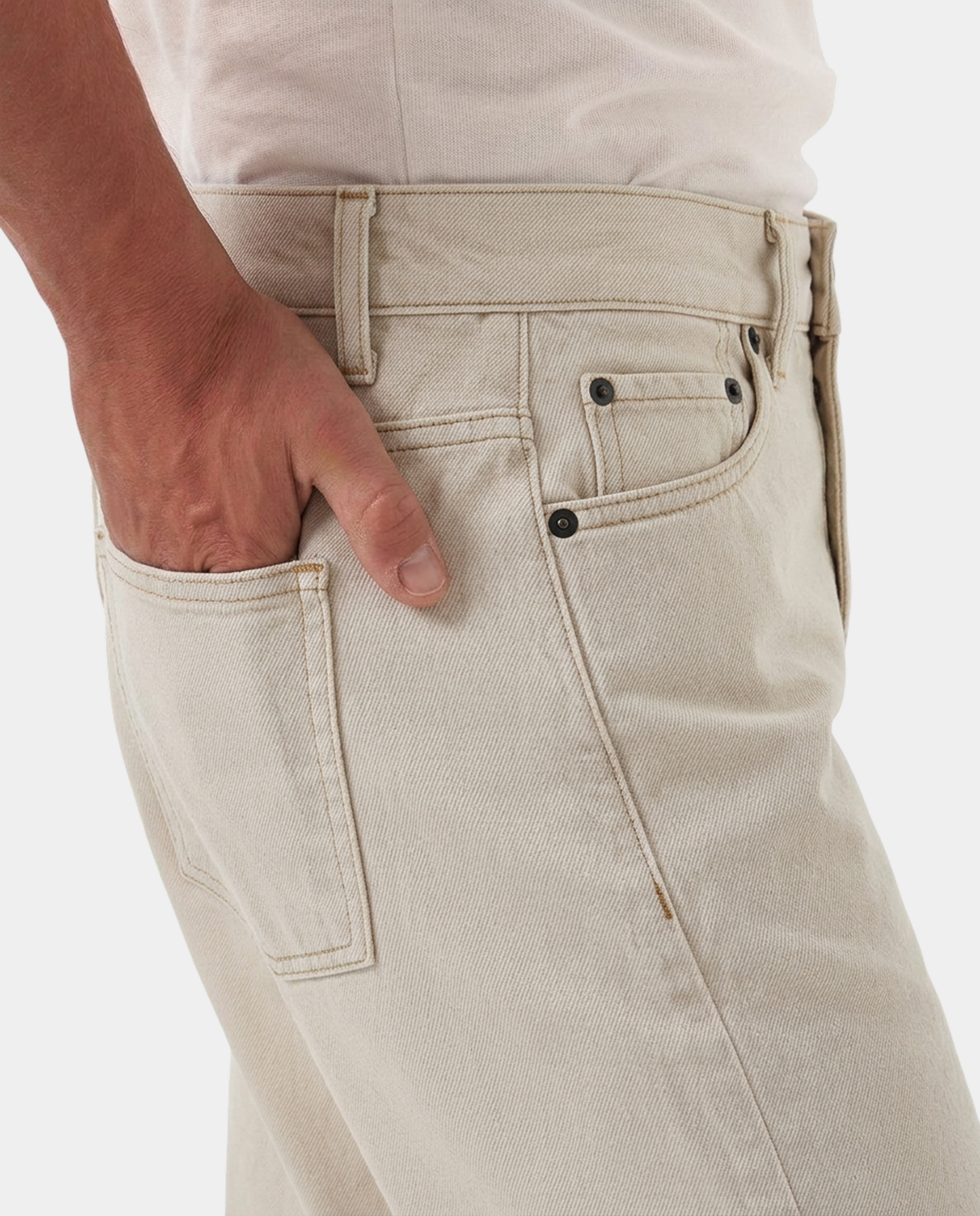 Lafaurie Brady jean droit denim écru 100% coton