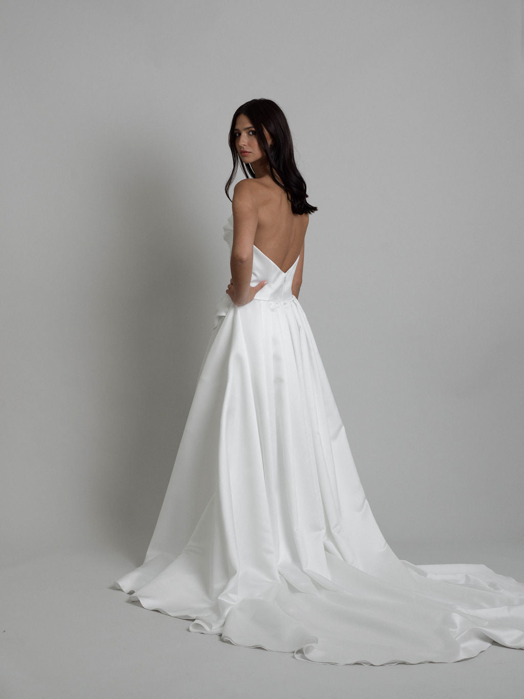 Rime Arodaky Bridal Comet robe de mariée satin duchesse