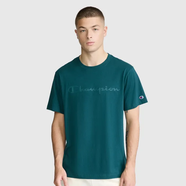 Champion Classic Graphic T-shirt homme vert sarcelle coton