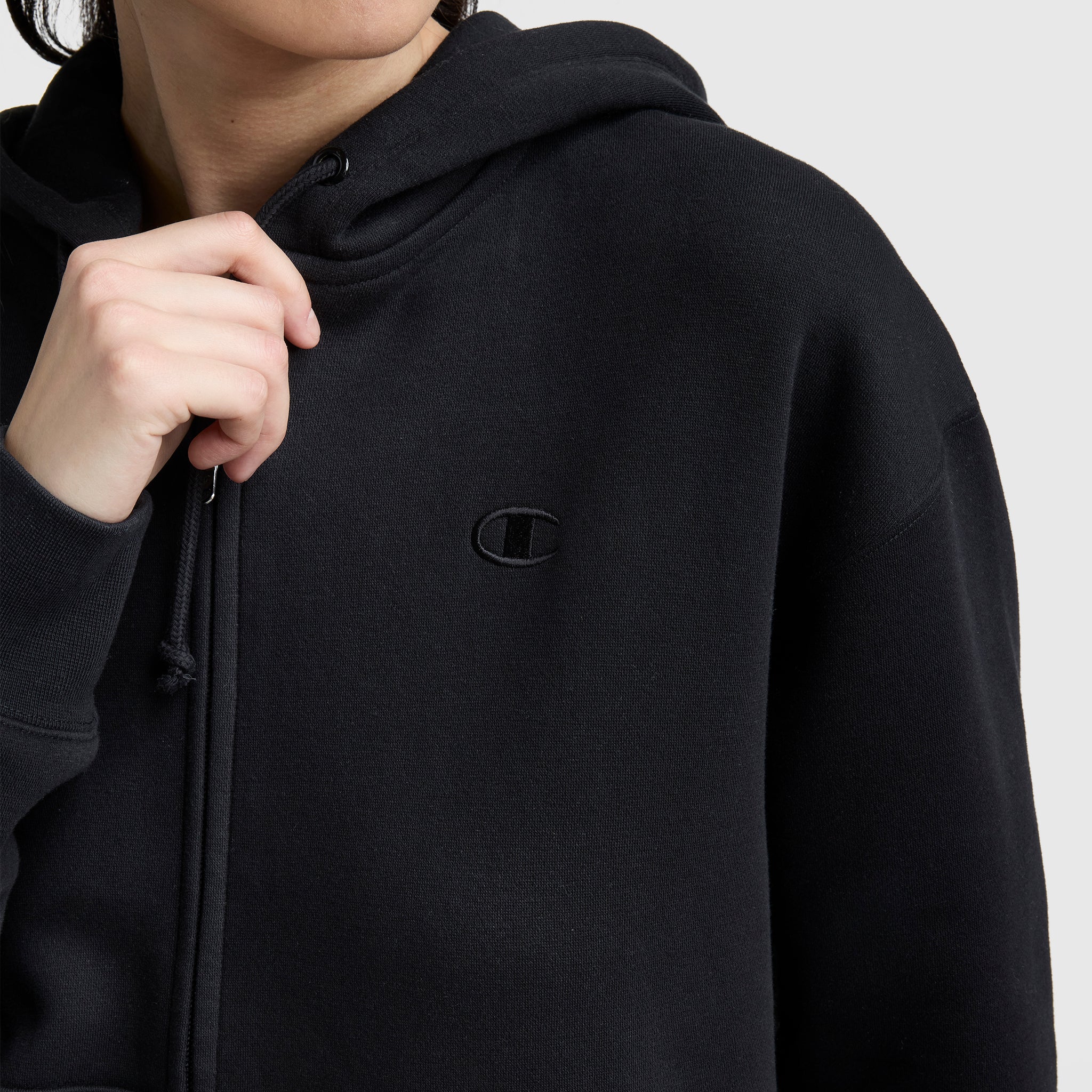 Champion Powerblend sweat zippé femme noir molleton