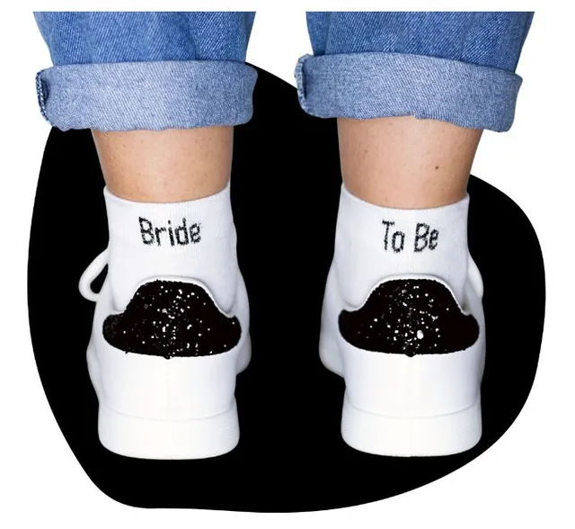 Le Jour de Notre Oui Bride to Be chaussettes mariage femme