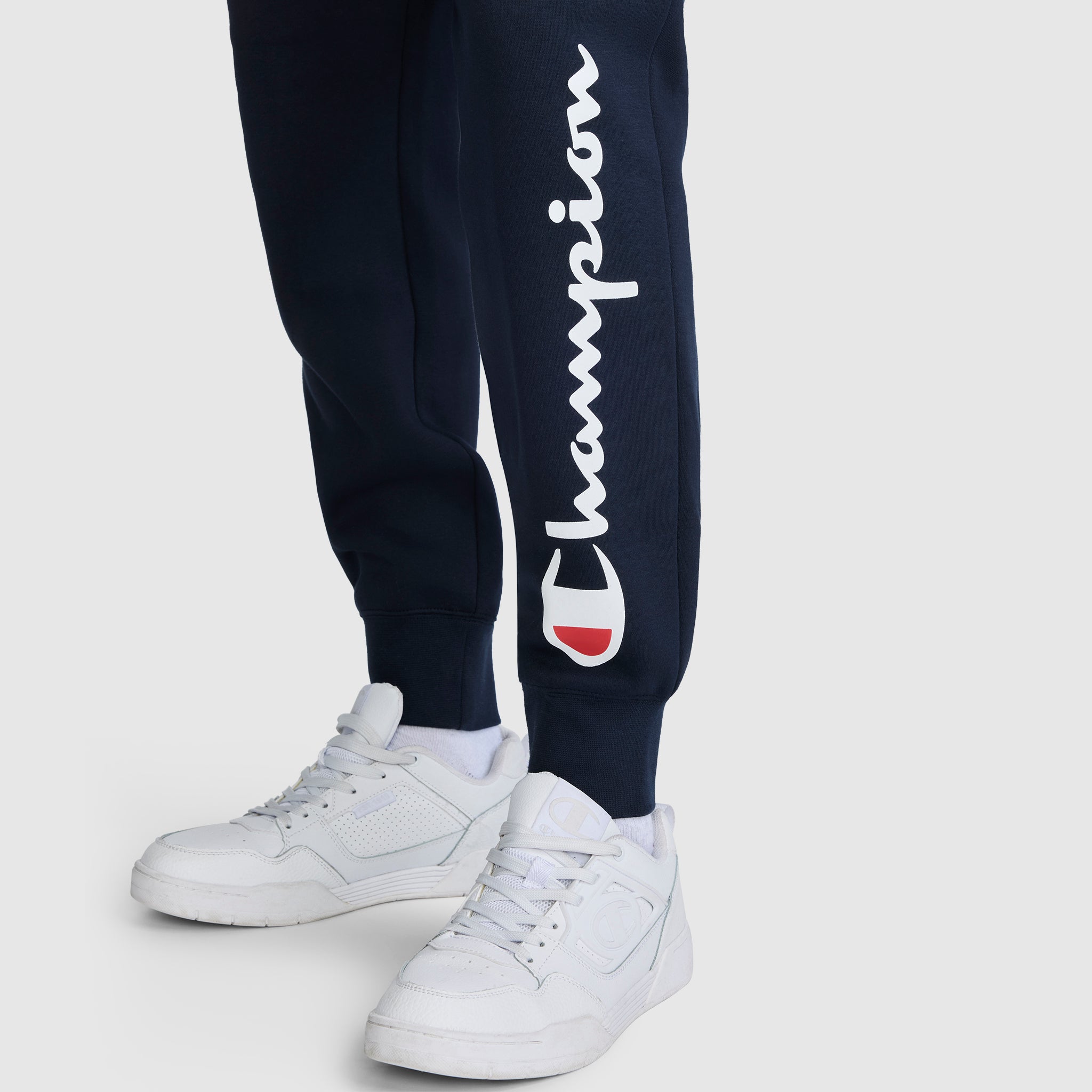 Champion Powerblend Script Logo jogging homme bleu marine