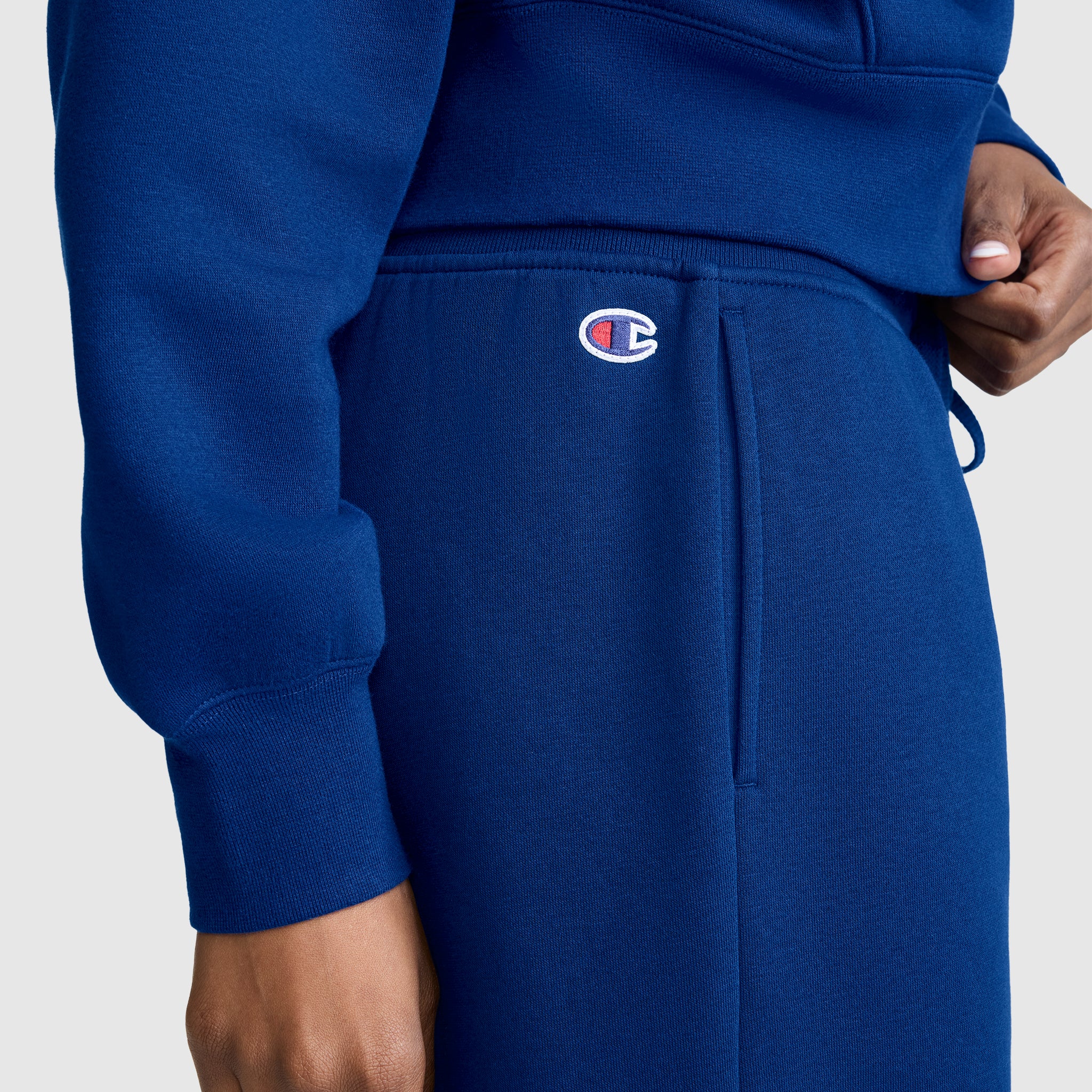 Champion Wide Leg Fleece pantalon jogging bleu marine molleton