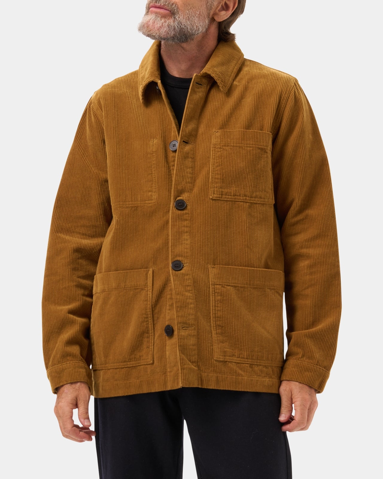 LAFAURIE ESTEVE Jaune Cumin veste peintre velours coton