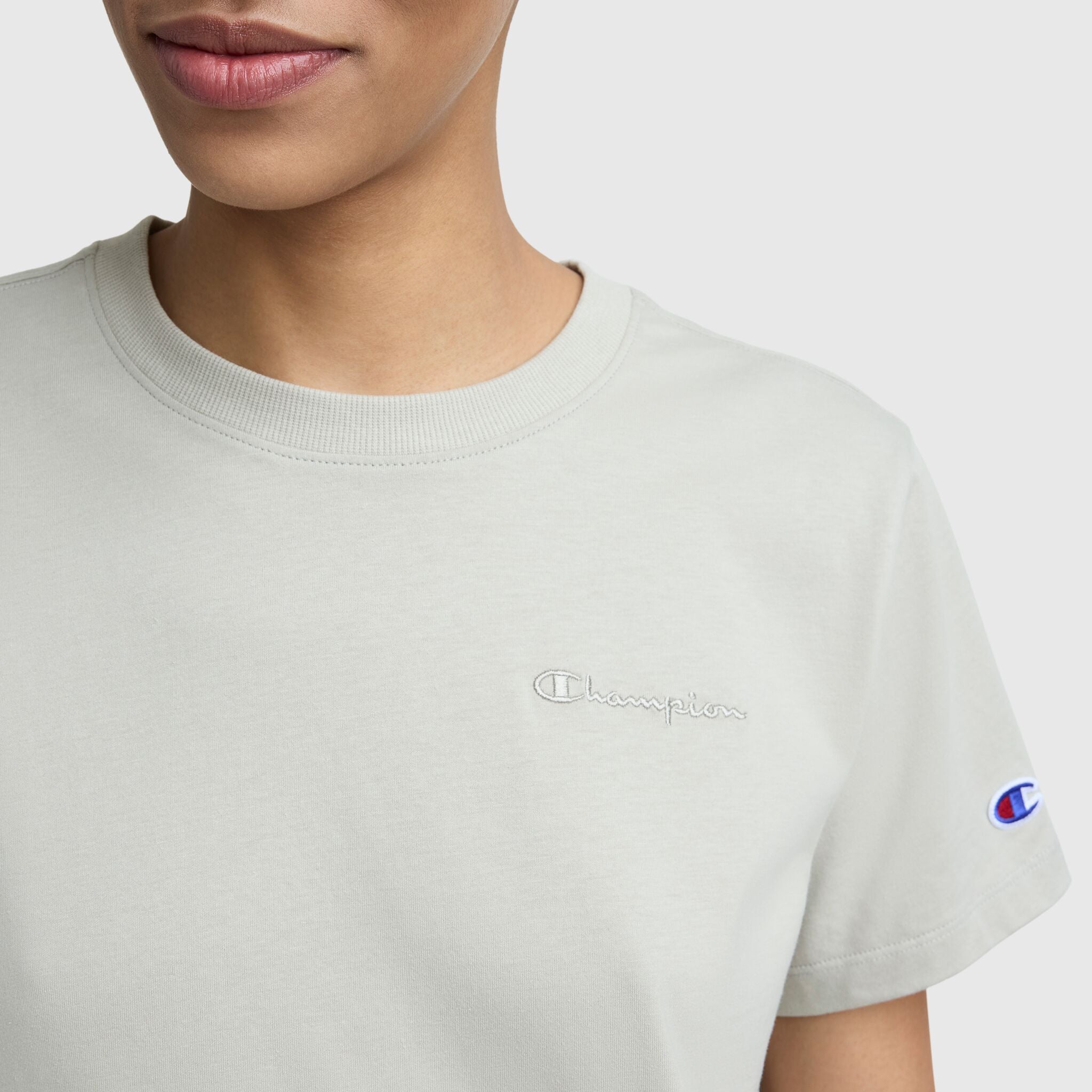 Champion Classic Script T-shirt beige coton col rond