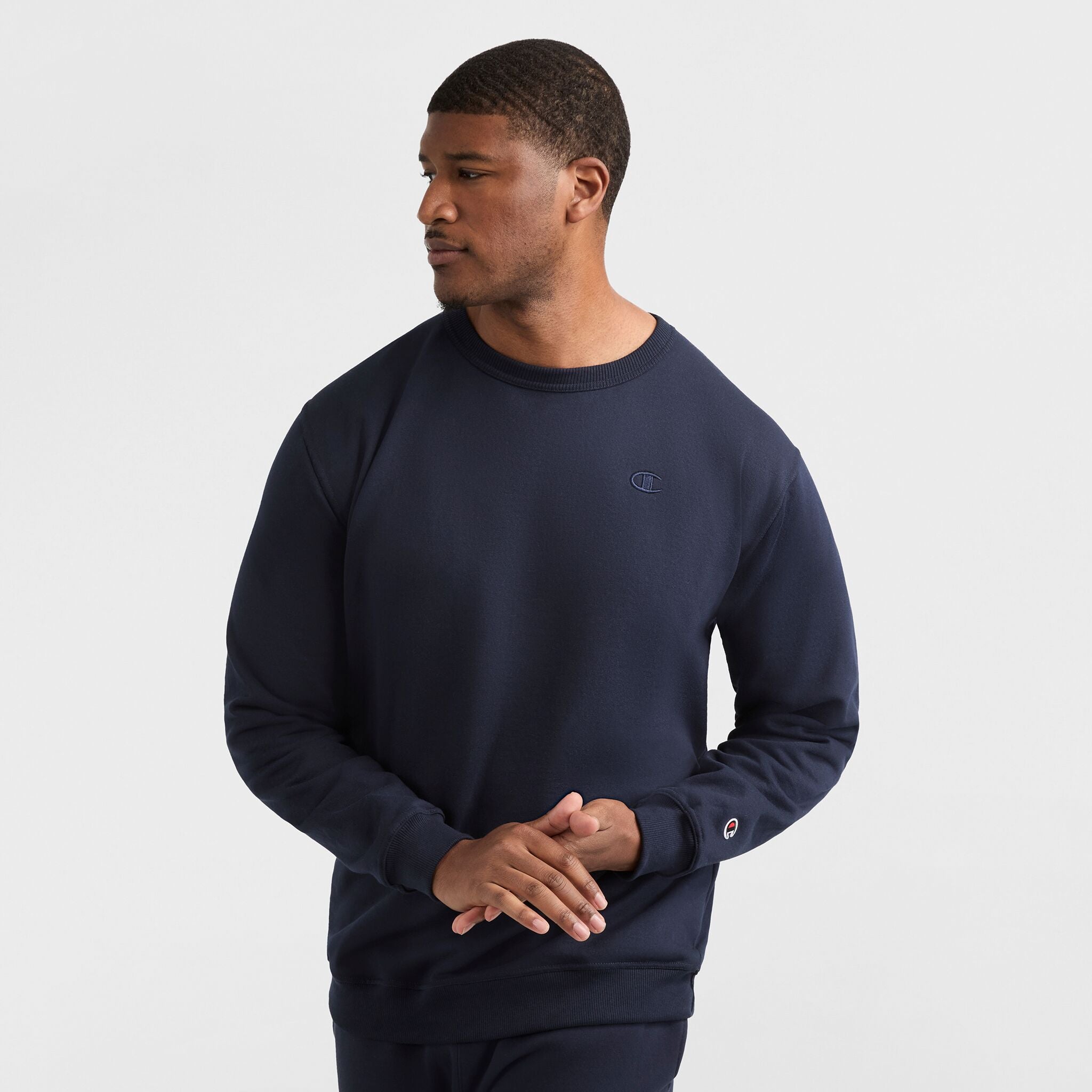 Champion Powerblend C Logo sweat marine grande taille