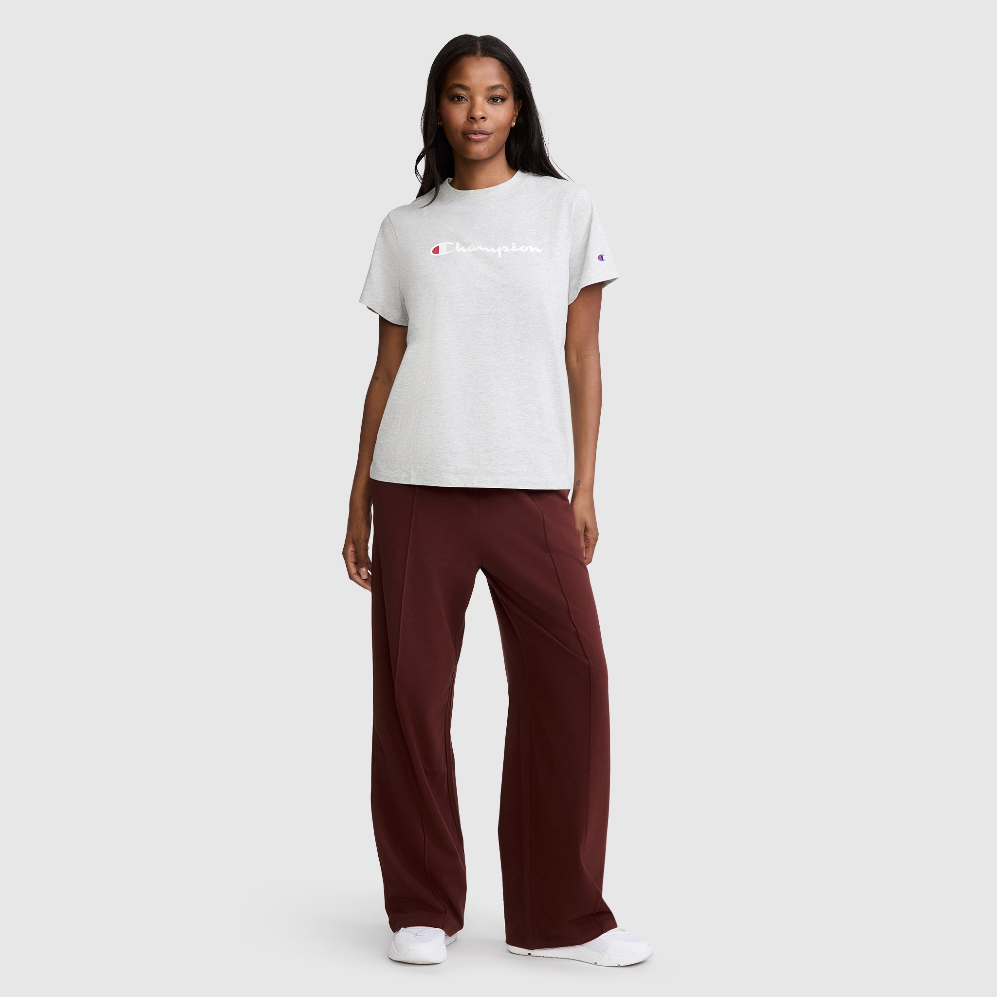 Champion Open Bottom Pant pantalon femme Bitter Chocolate nylon