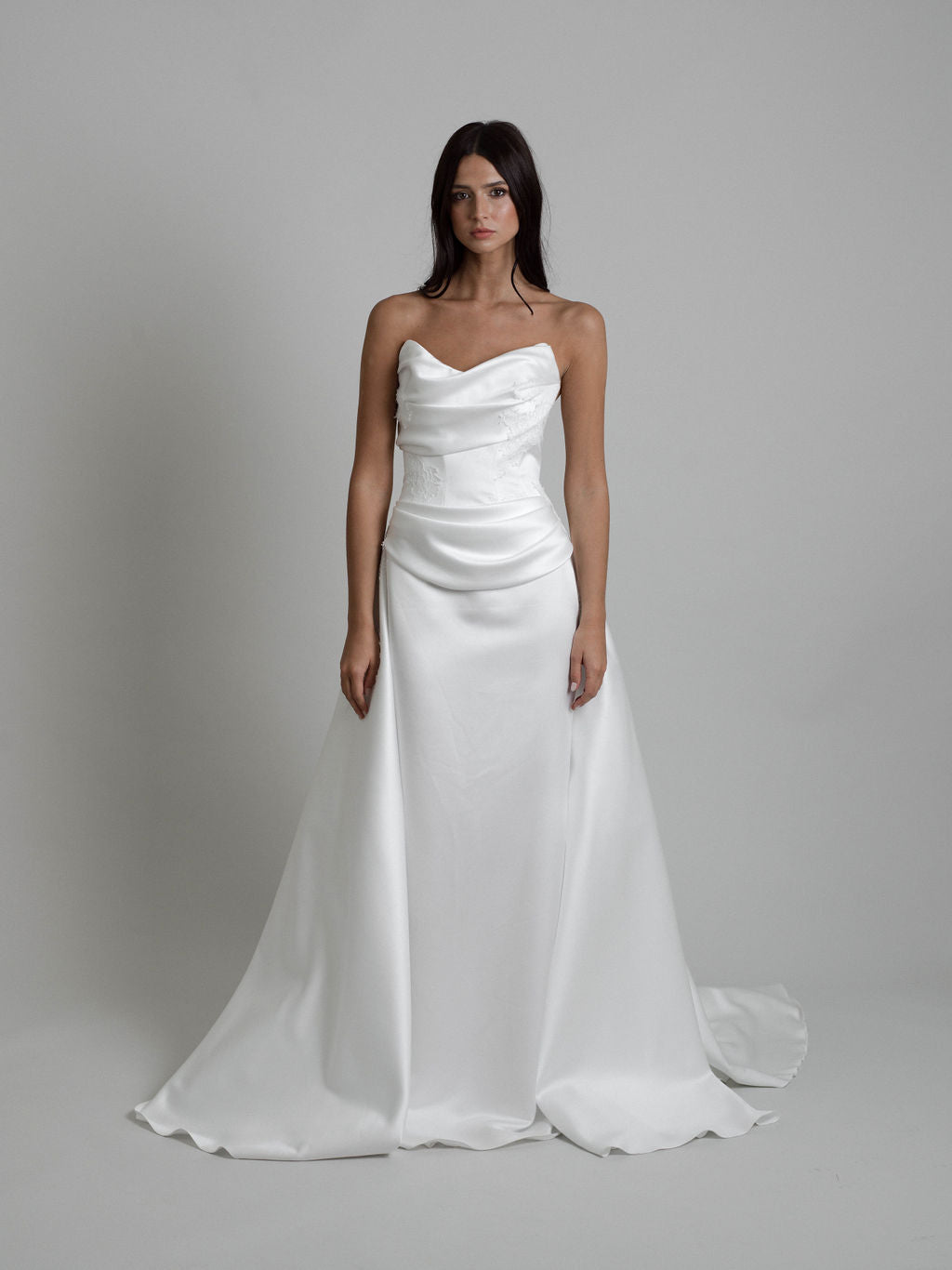 Rime Arodaky Bridal Comet robe de mariée satin duchesse
