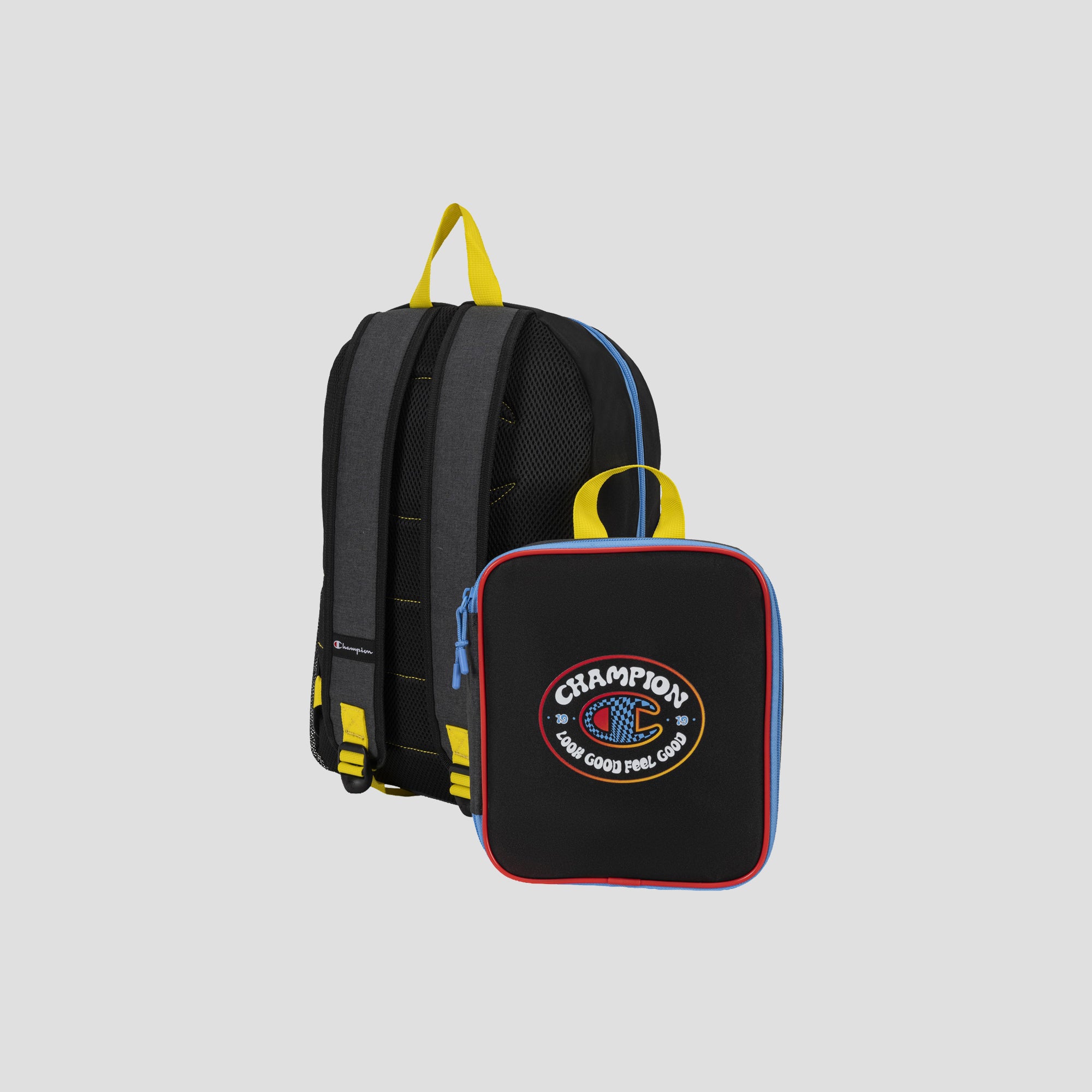 Champion Mode Ensemble Sac à Dos Lunch Box Gris Foncé