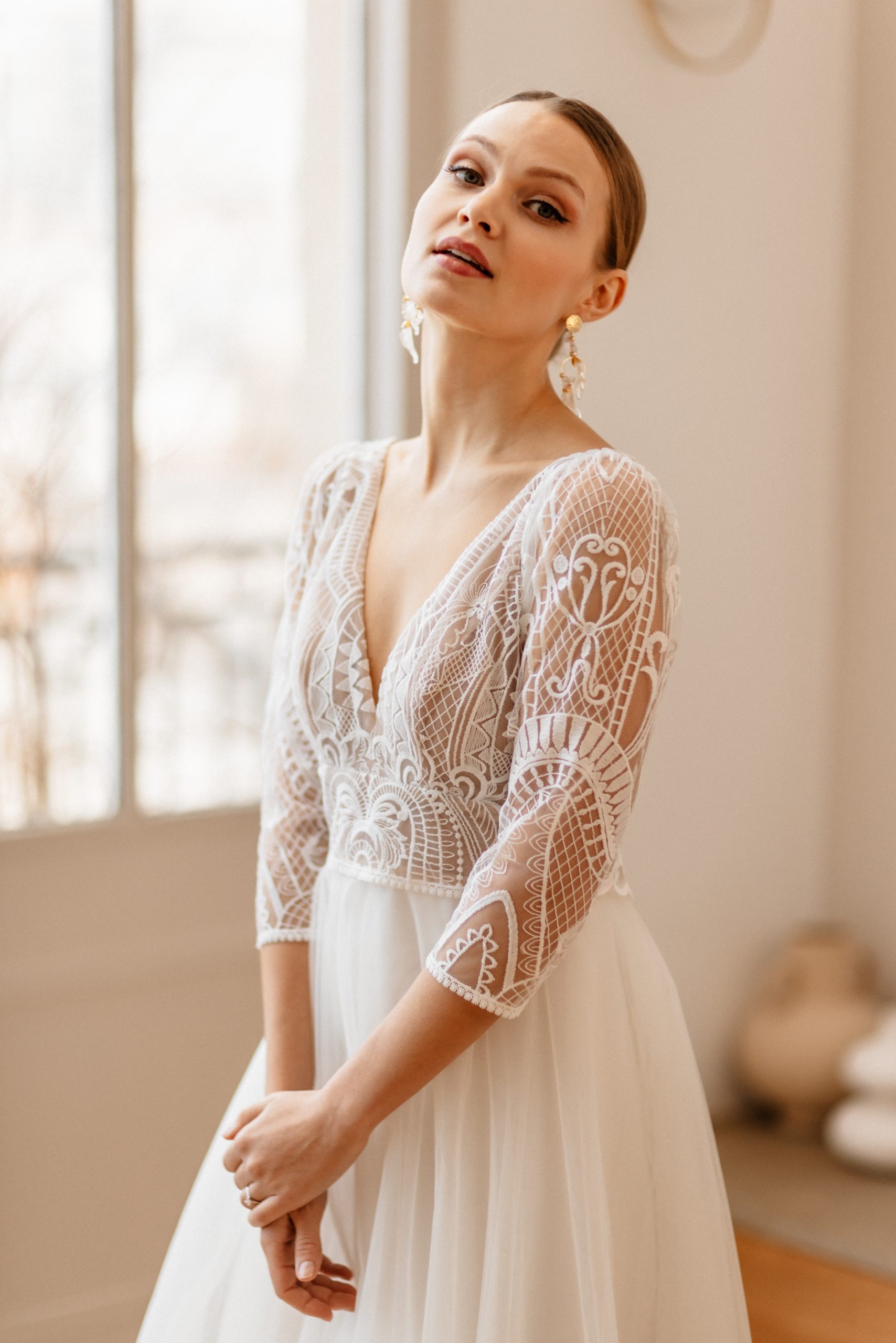 Le Jour de Notre Oui Julie robe de mariée satin sirène