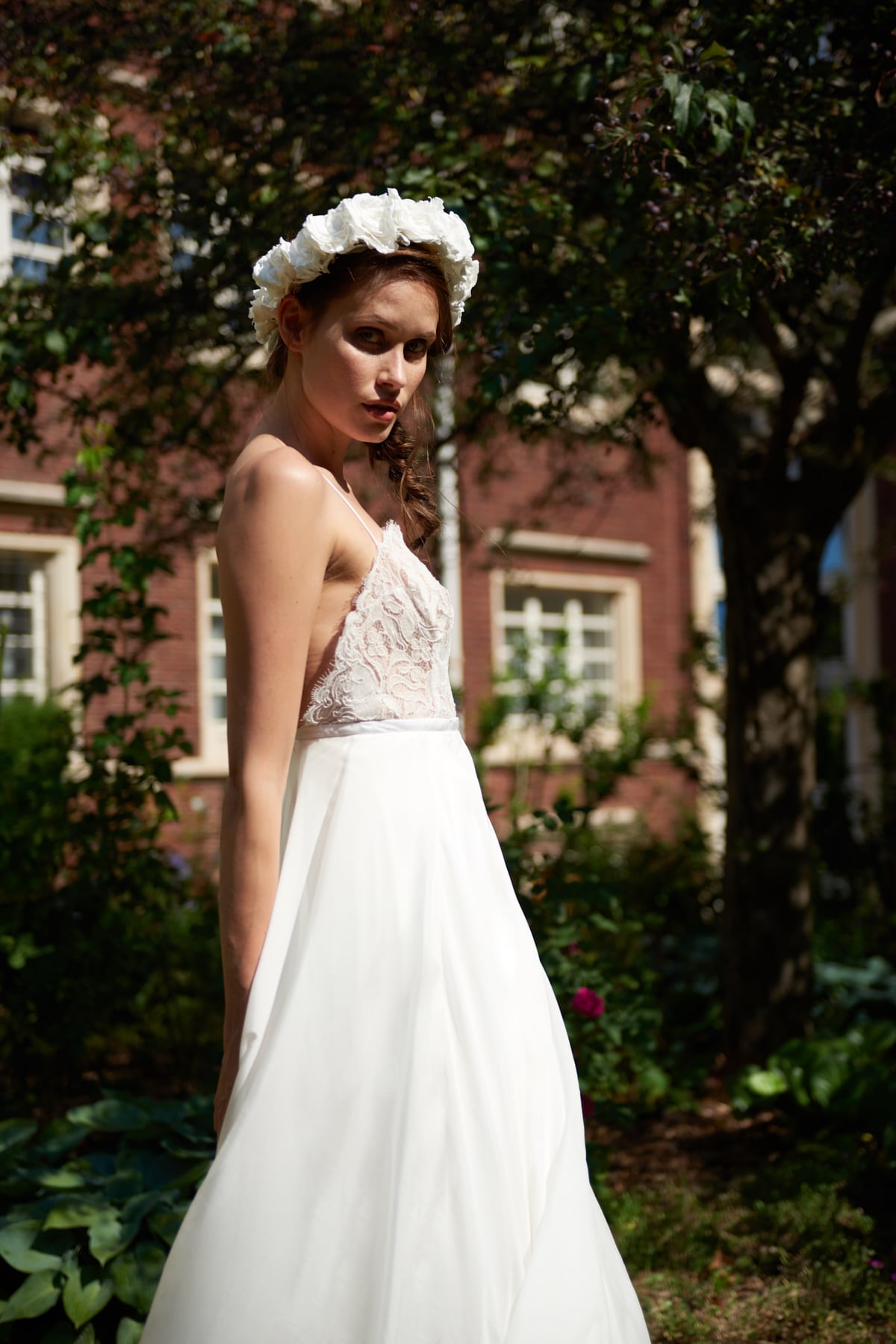 Maison Floret Sur-mesure Travis robe dentelle Lyon soie