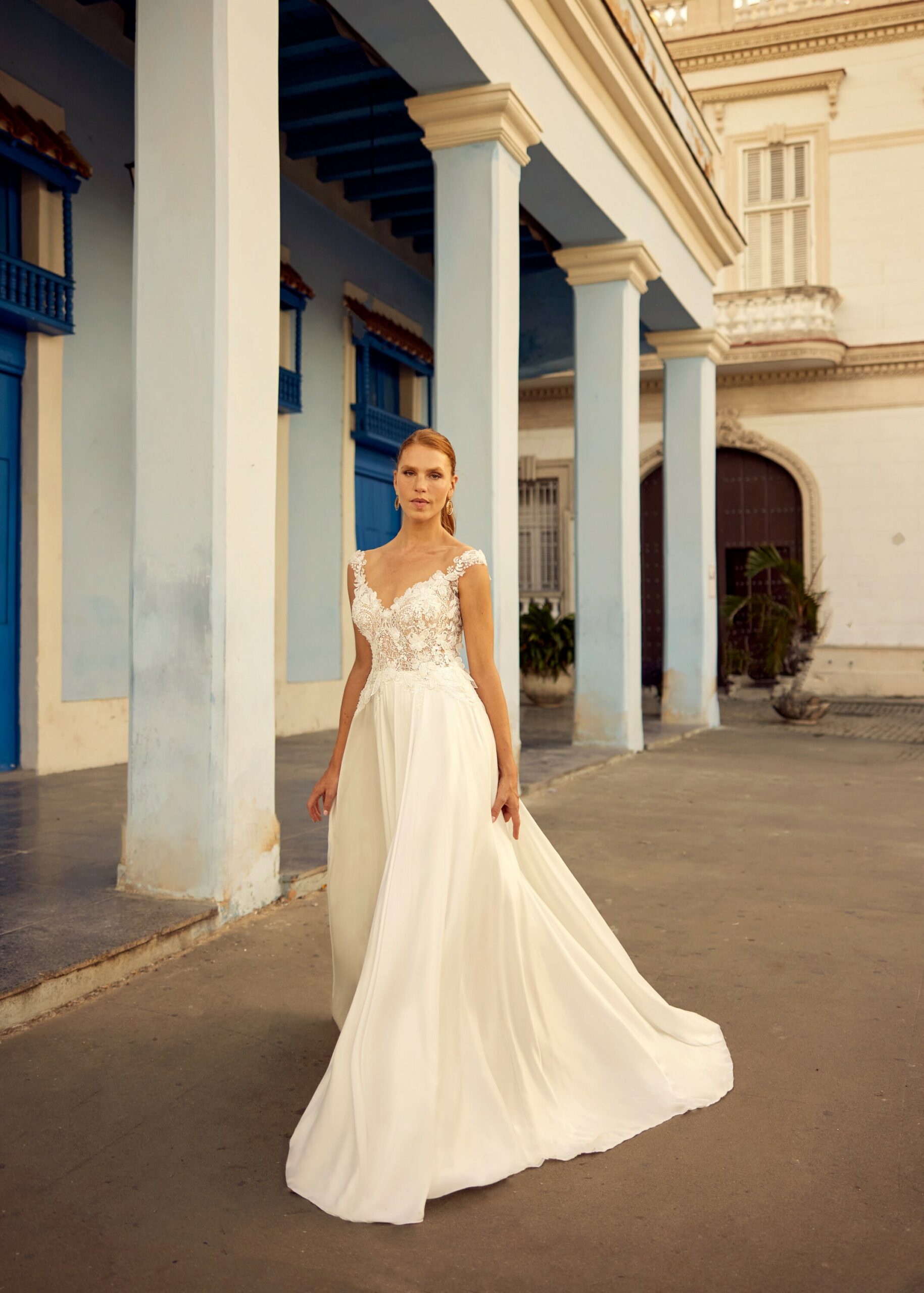 Hervé Paris Libre Collection Leni robe de mariée satin simple