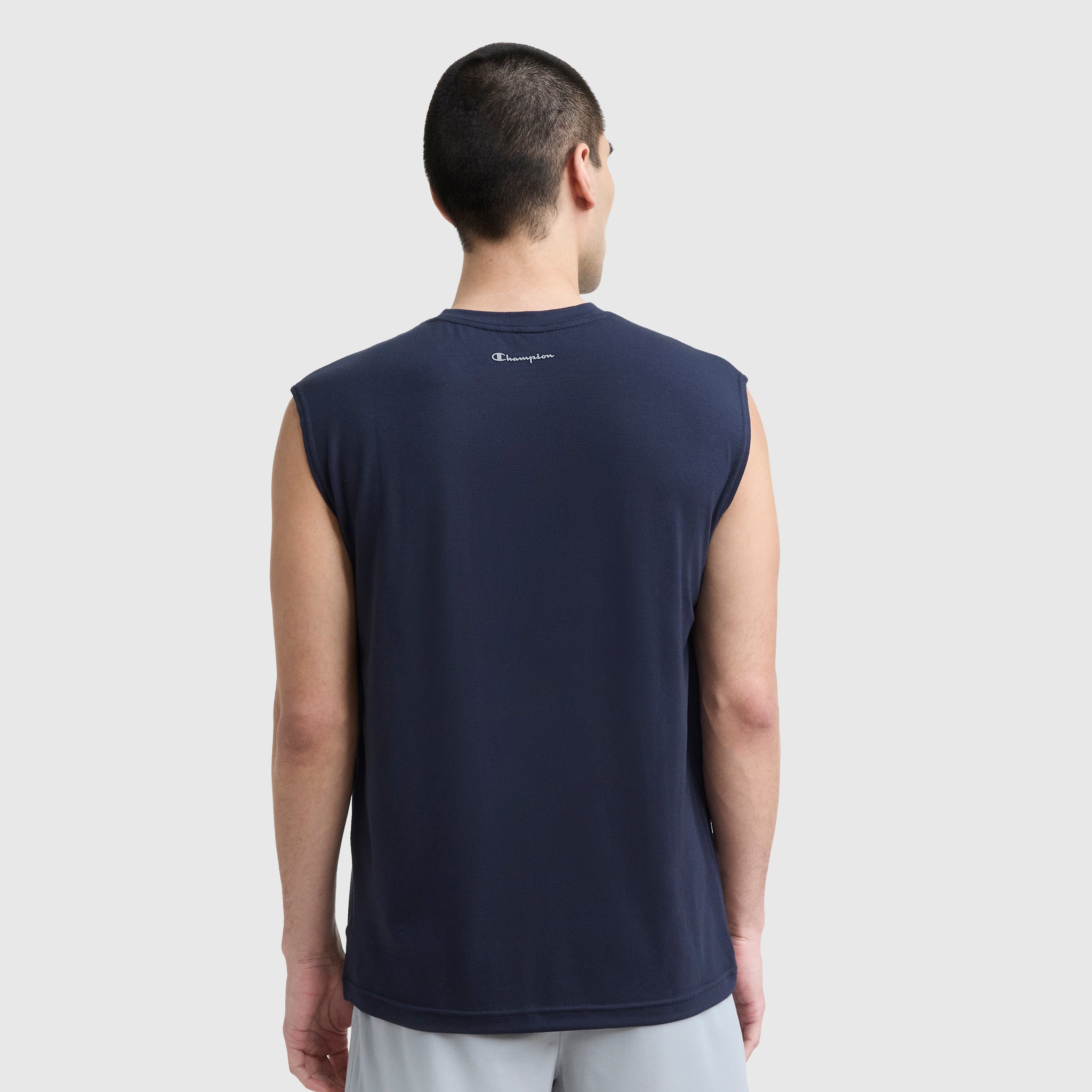 Champion Muscle Tee Script T-Shirt Marine