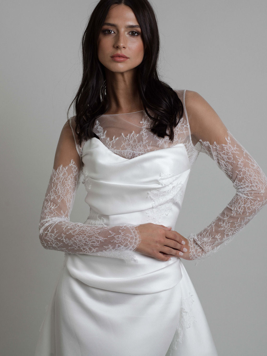 Rime Arodaky Bridal Comet robe de mariée satin duchesse
