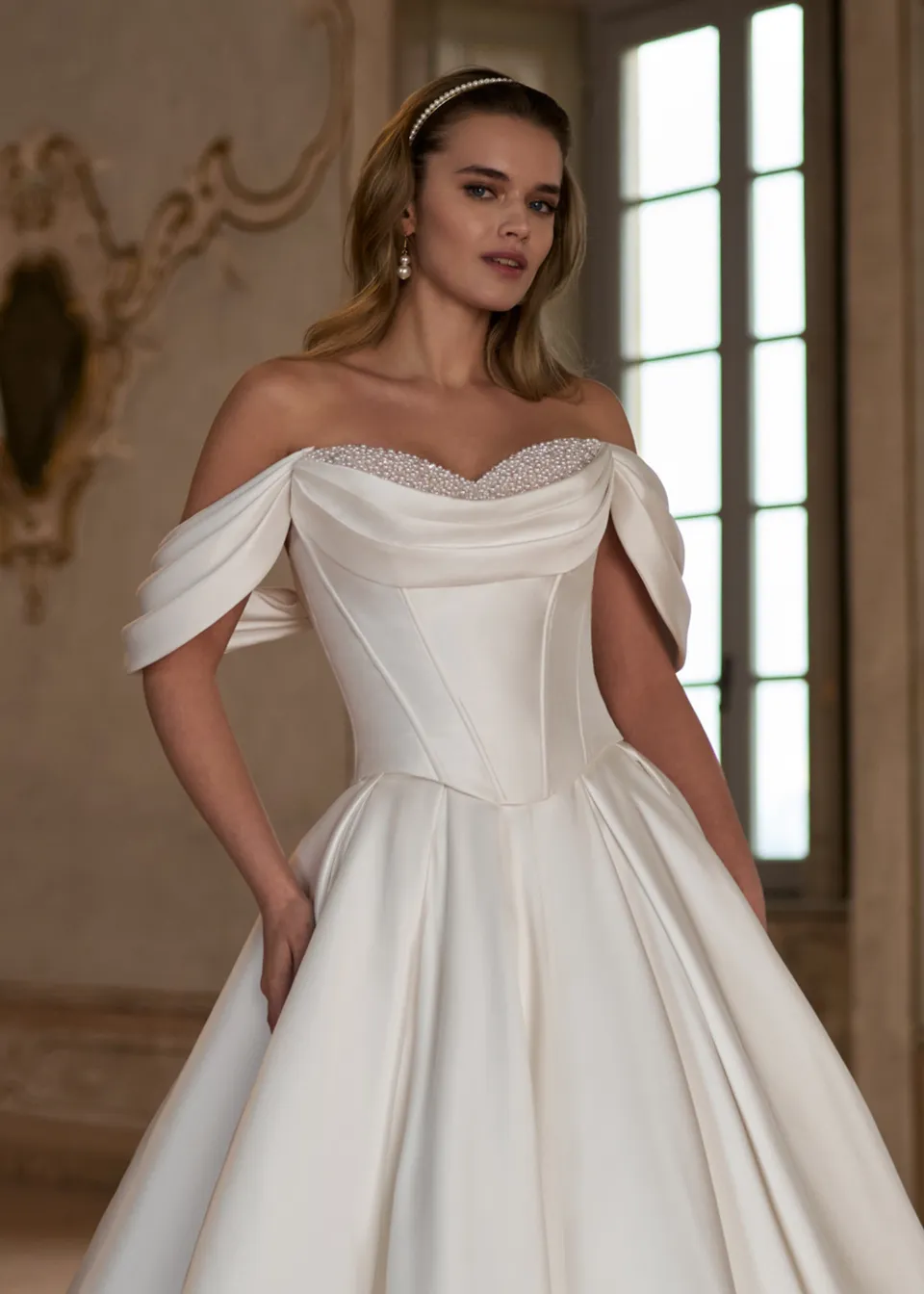 Hervé Paris Mix & Match Nirit Haut de Mariée Blanc