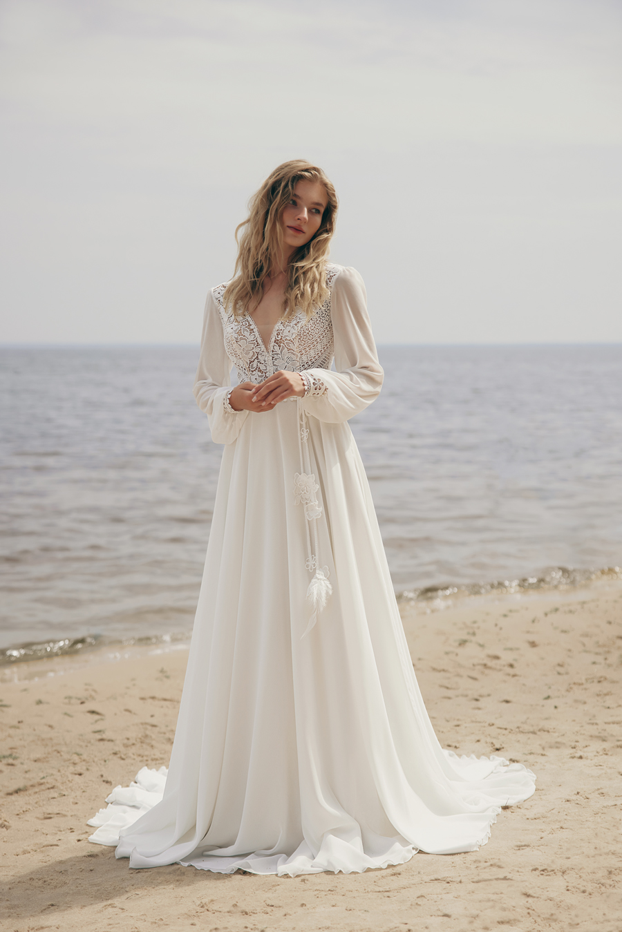 Le Jour de Notre Oui ALMA robe de mariée fluide ivoire