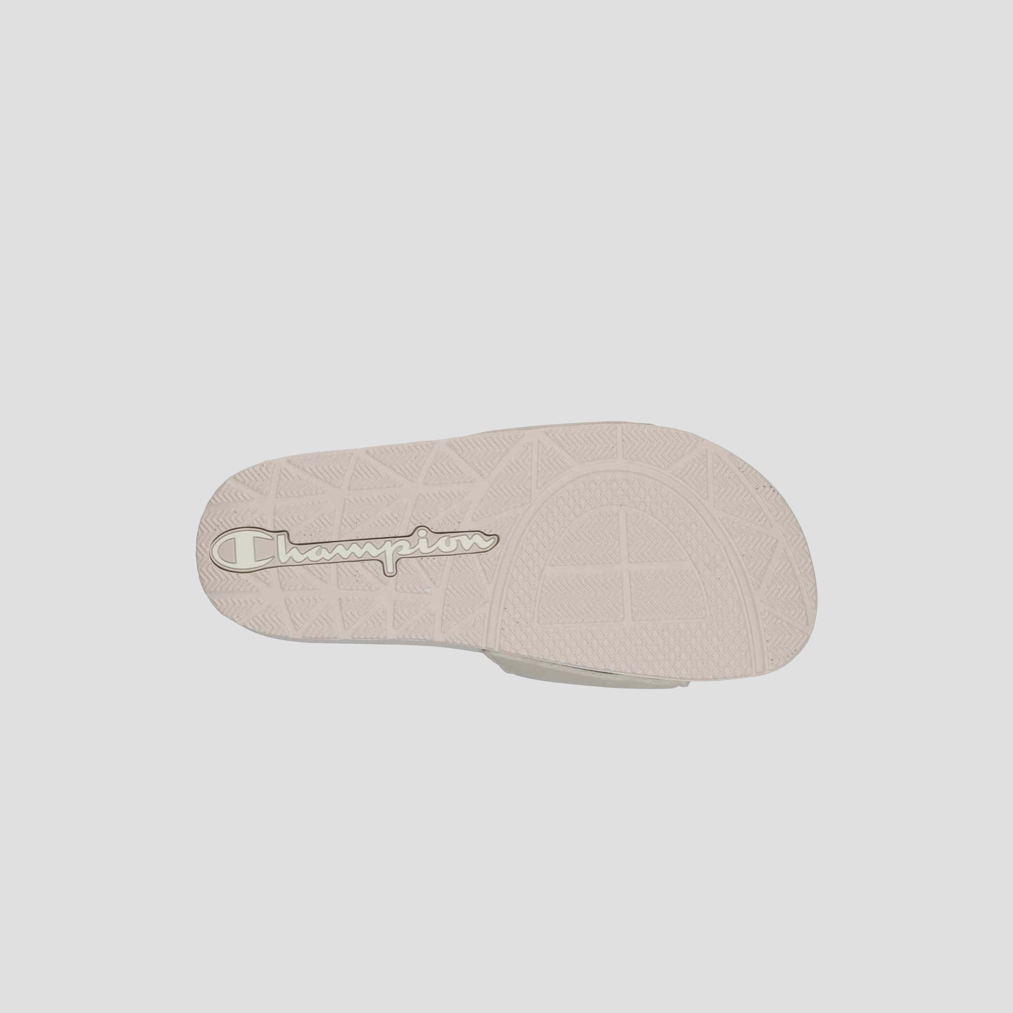 Champion IPO Slide Claquette Femme Beige/Chalk Logo C